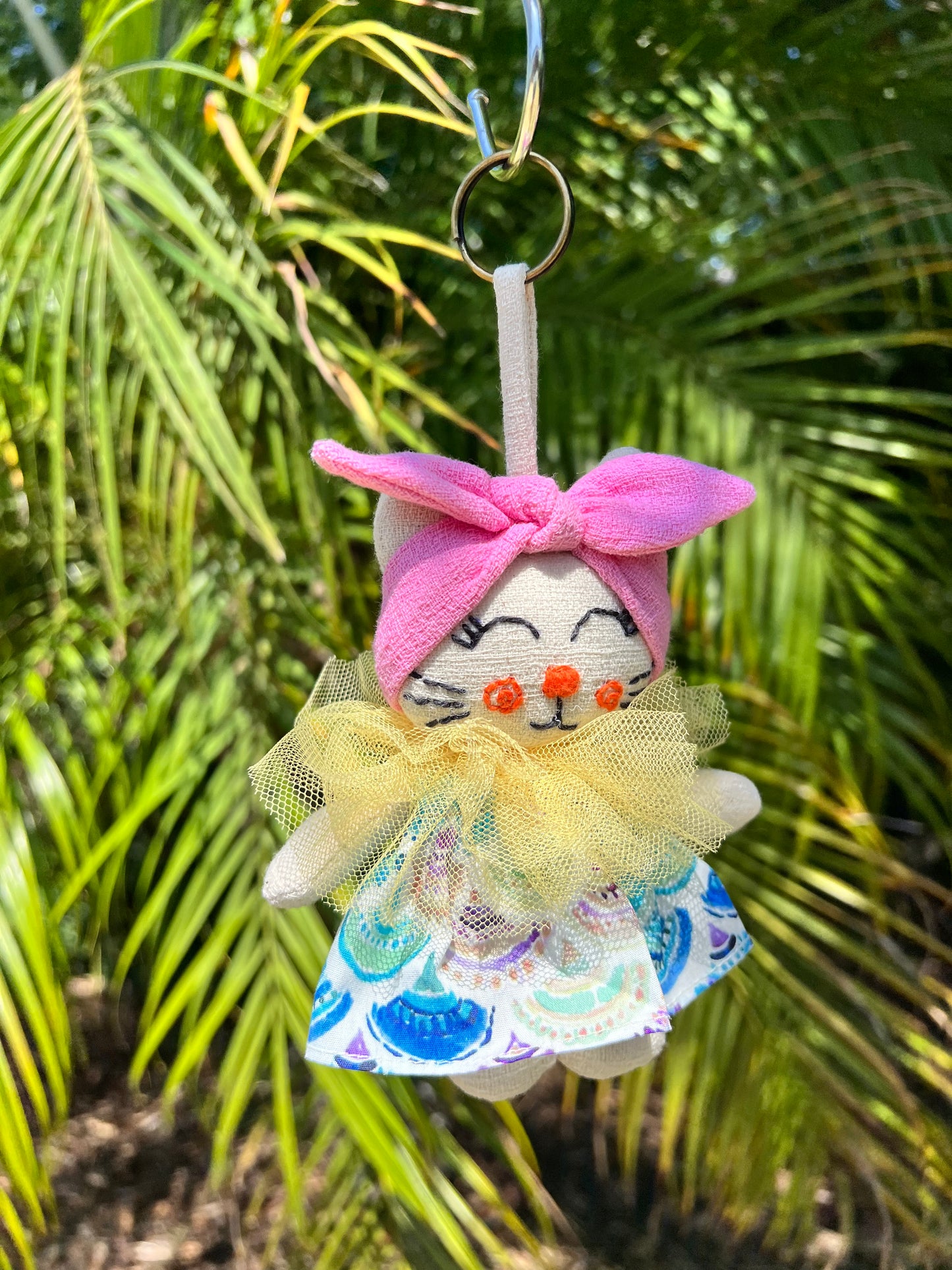 Handmade cat| bag decoration |Gift |Keychain | Christmas tree pendant |