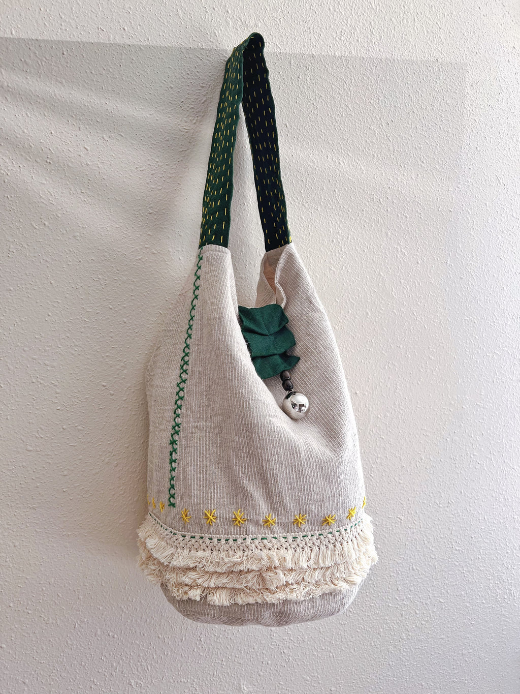 Handmade bag | Small Wristbag | Hand Stitching | Single shoulder bag