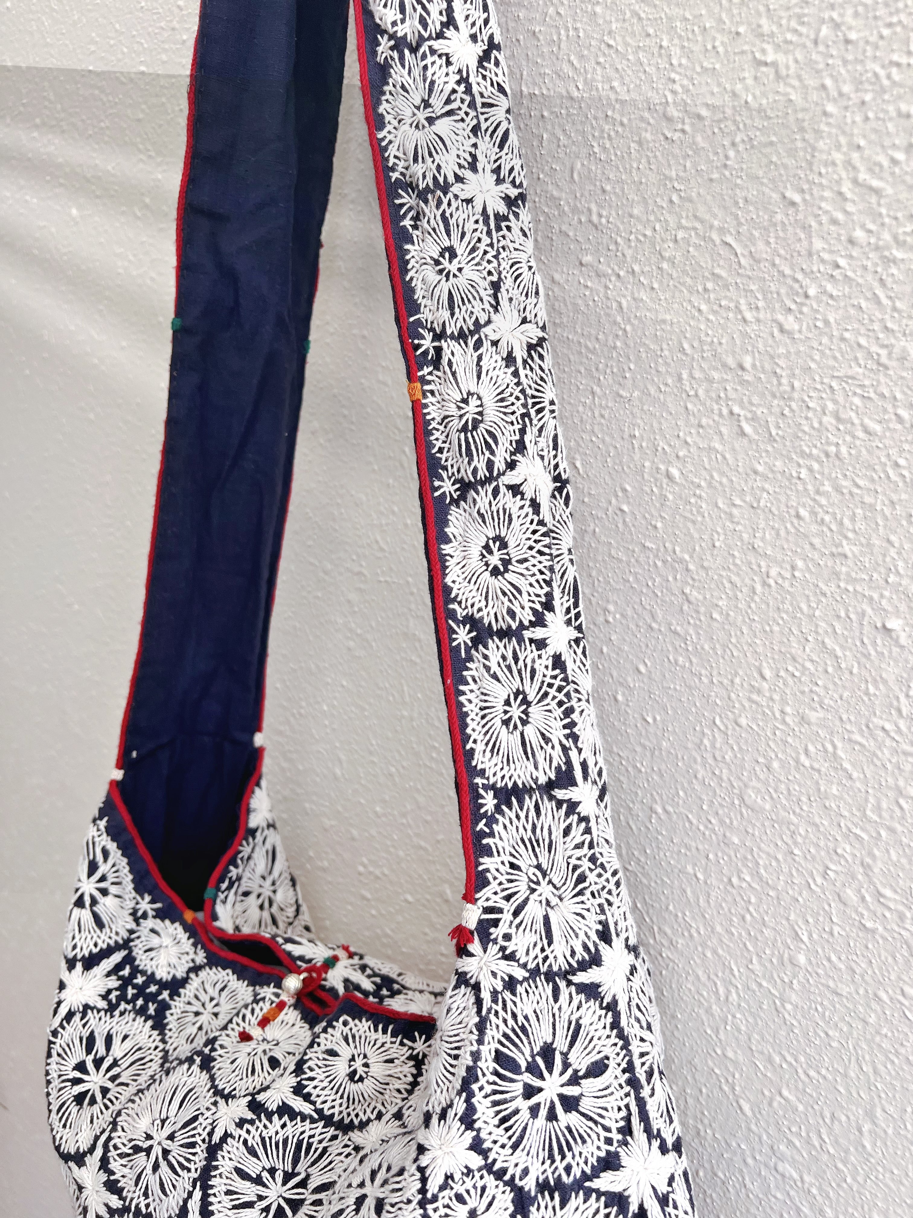 Handmade bag | Small Wristbag | Hand Stitching | Traditional embroidery