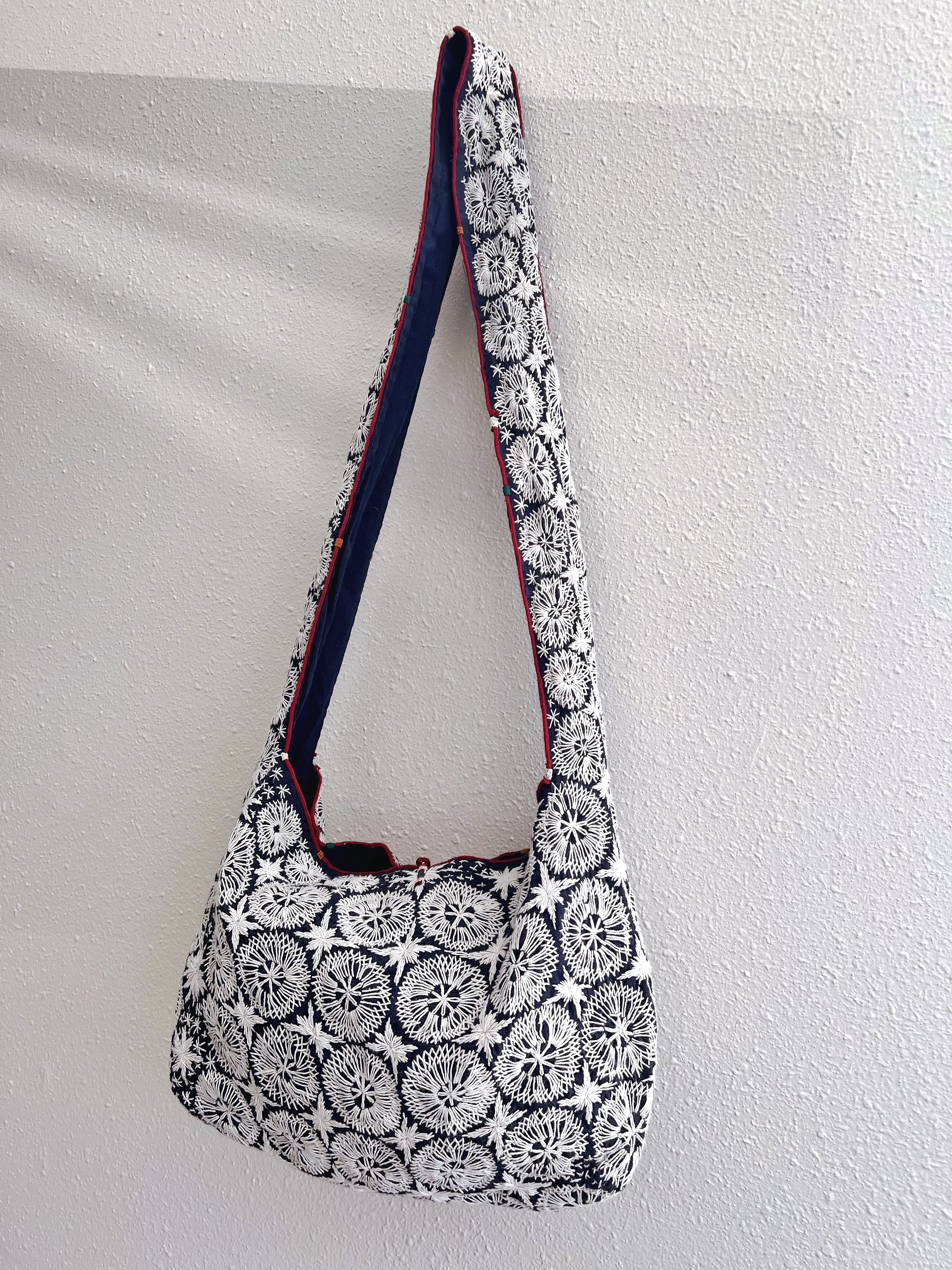 Handmade bag | Small Wristbag | Hand Stitching | Traditional embroidery