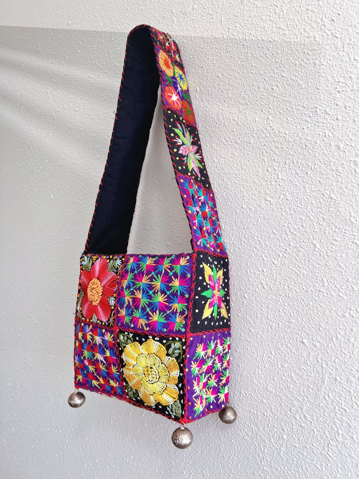 Handmade bag | Small Wristbag | Hand Stitching | Various embroideries