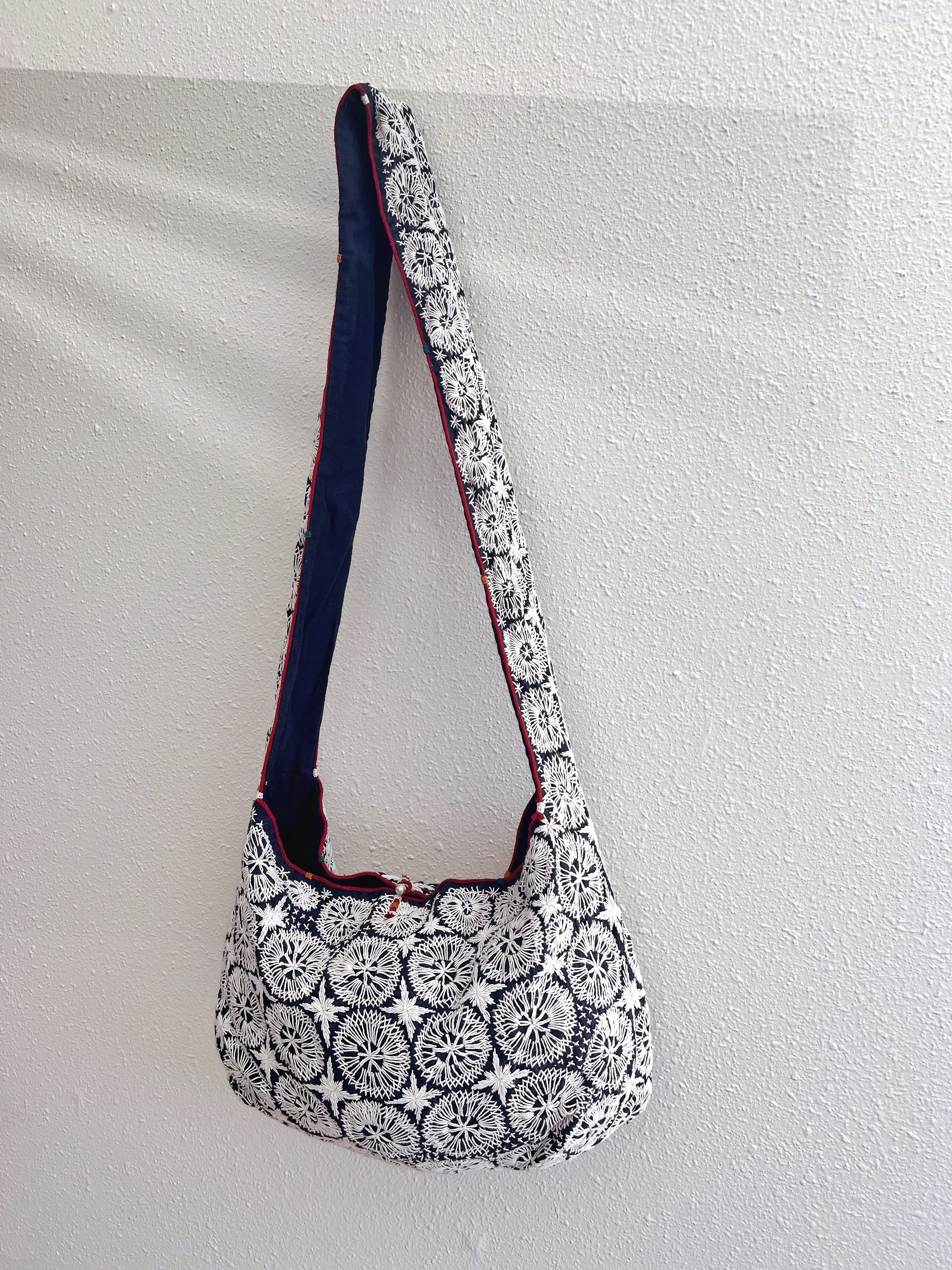 Handmade bag | Small Wristbag | Hand Stitching | Traditional embroidery