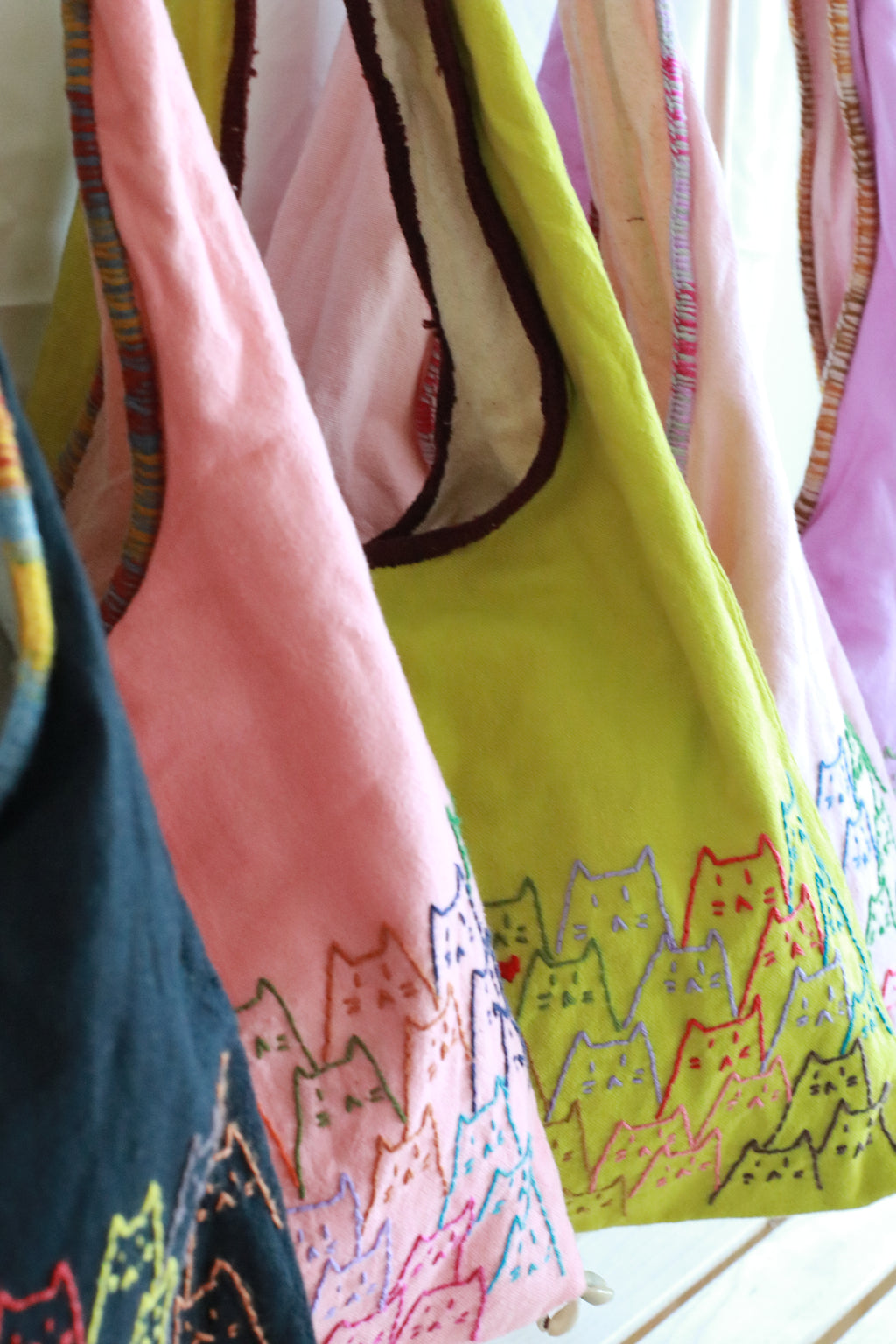 Handmade Cotton Linen Bag - Kitty