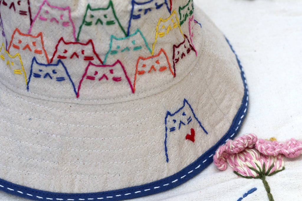 Hand-Stitch Hats- Cats