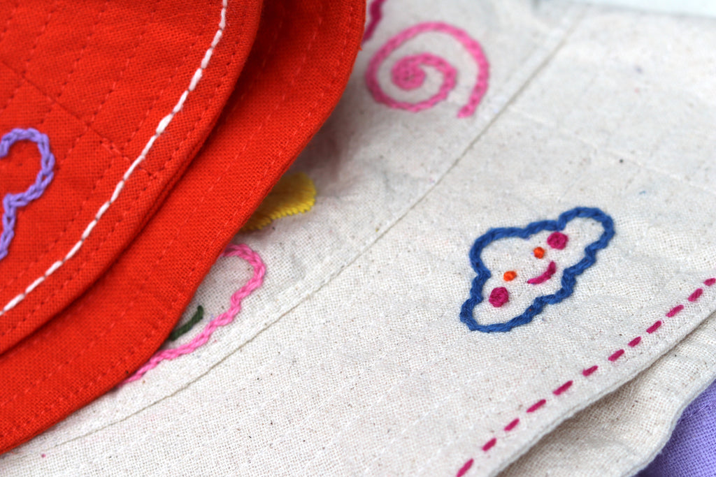 Hand-Stitch Hat - Rainbow
