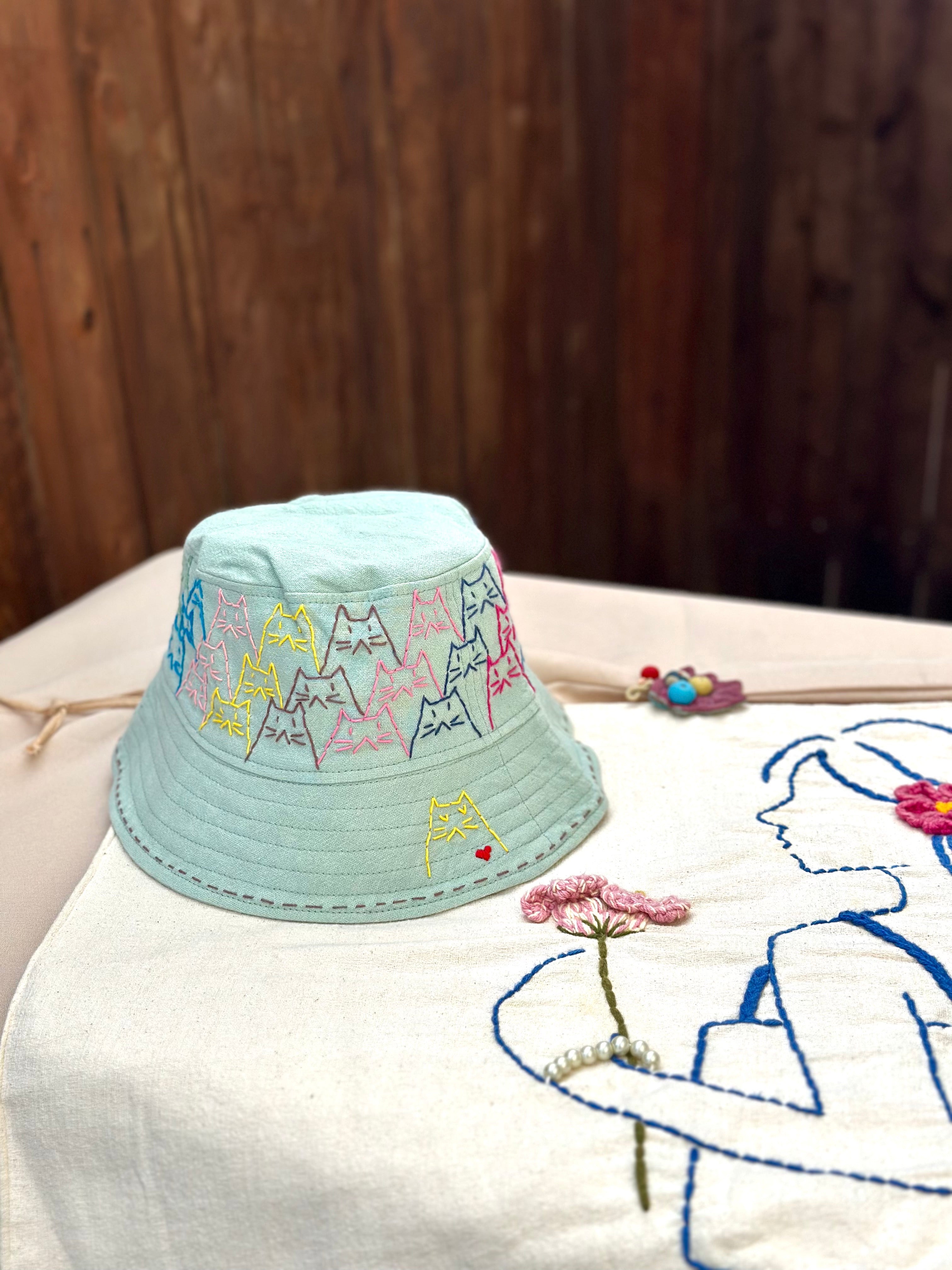 Hand-Stitch Hats- Cats