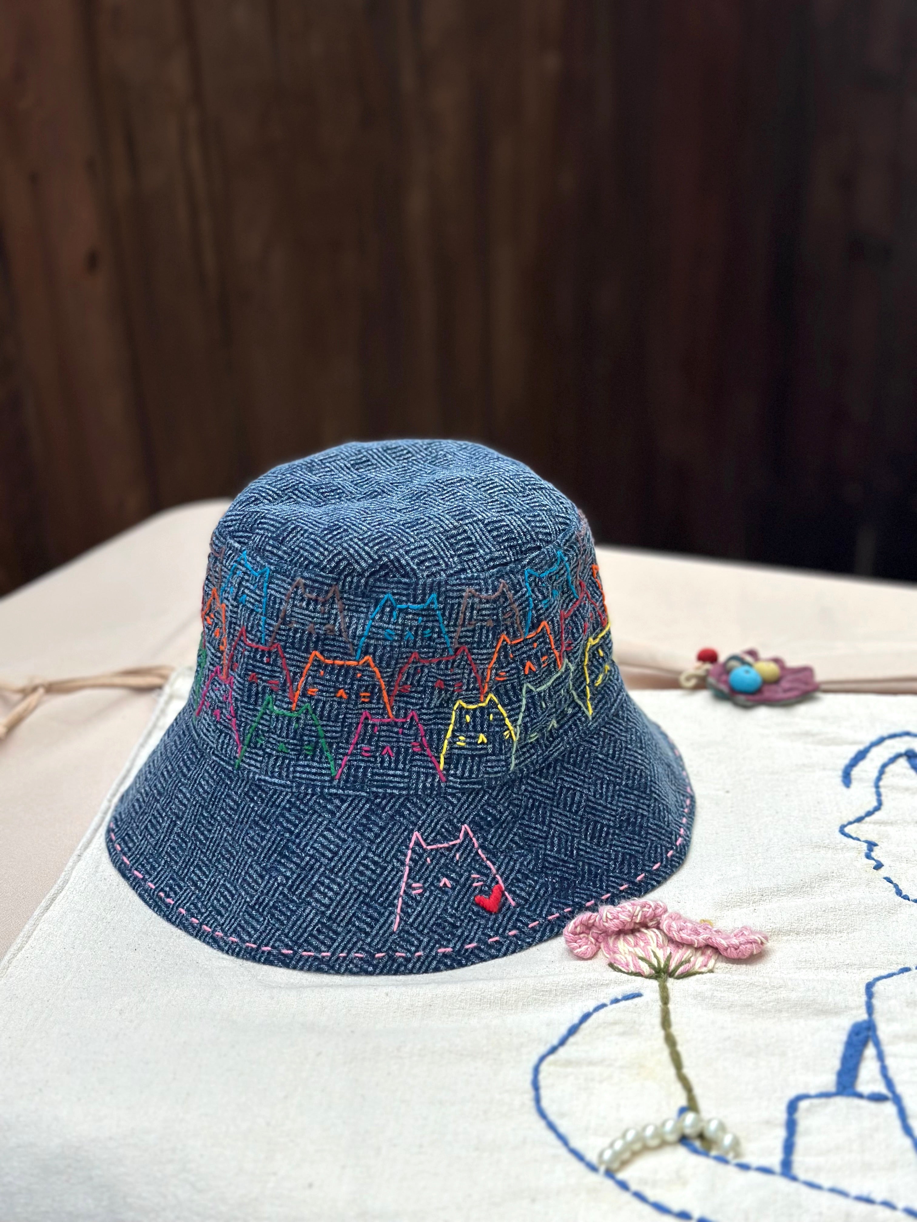 Hand-Stitch Hats- Cats