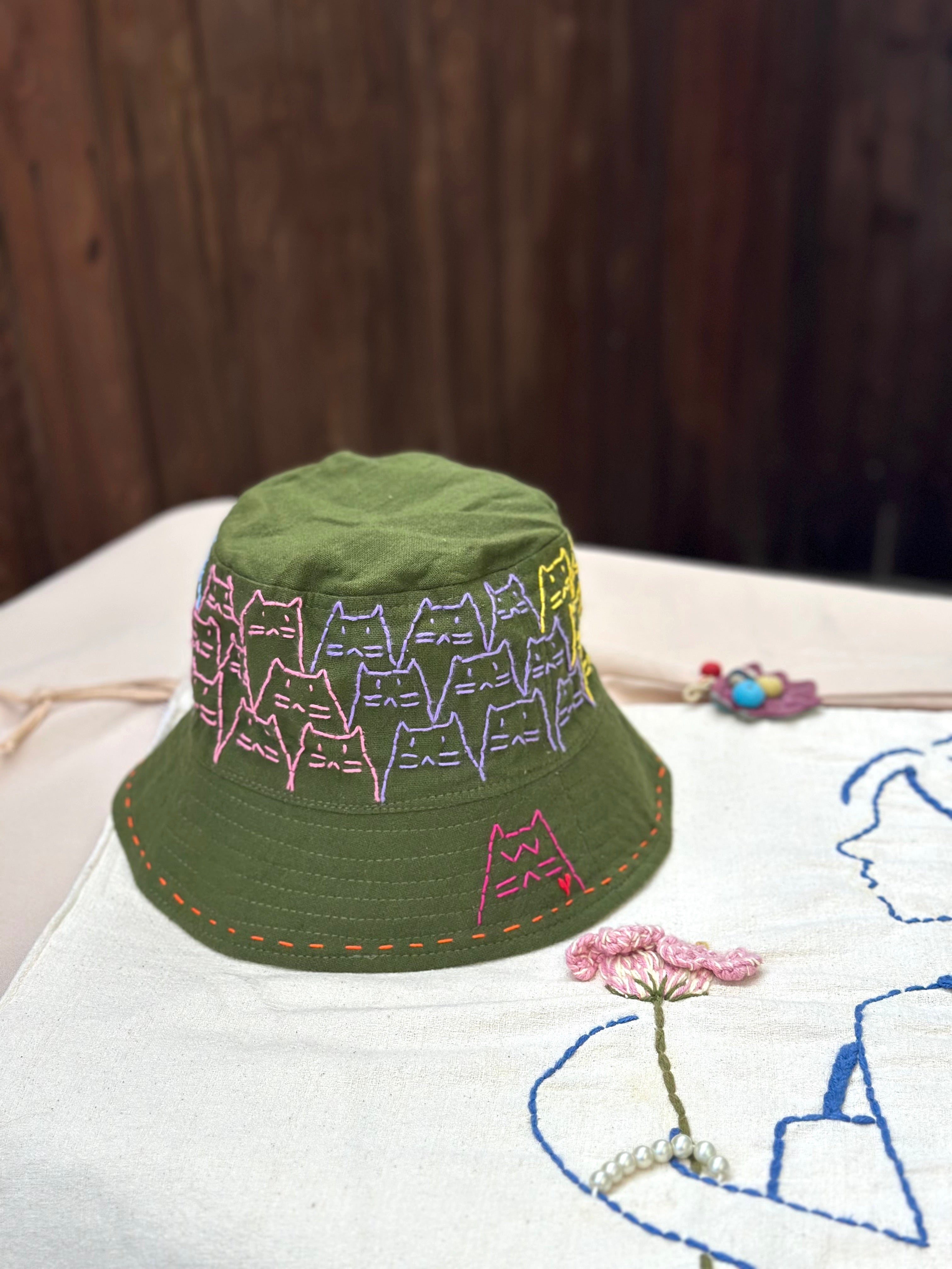 Hand-Stitch Hats- Cats