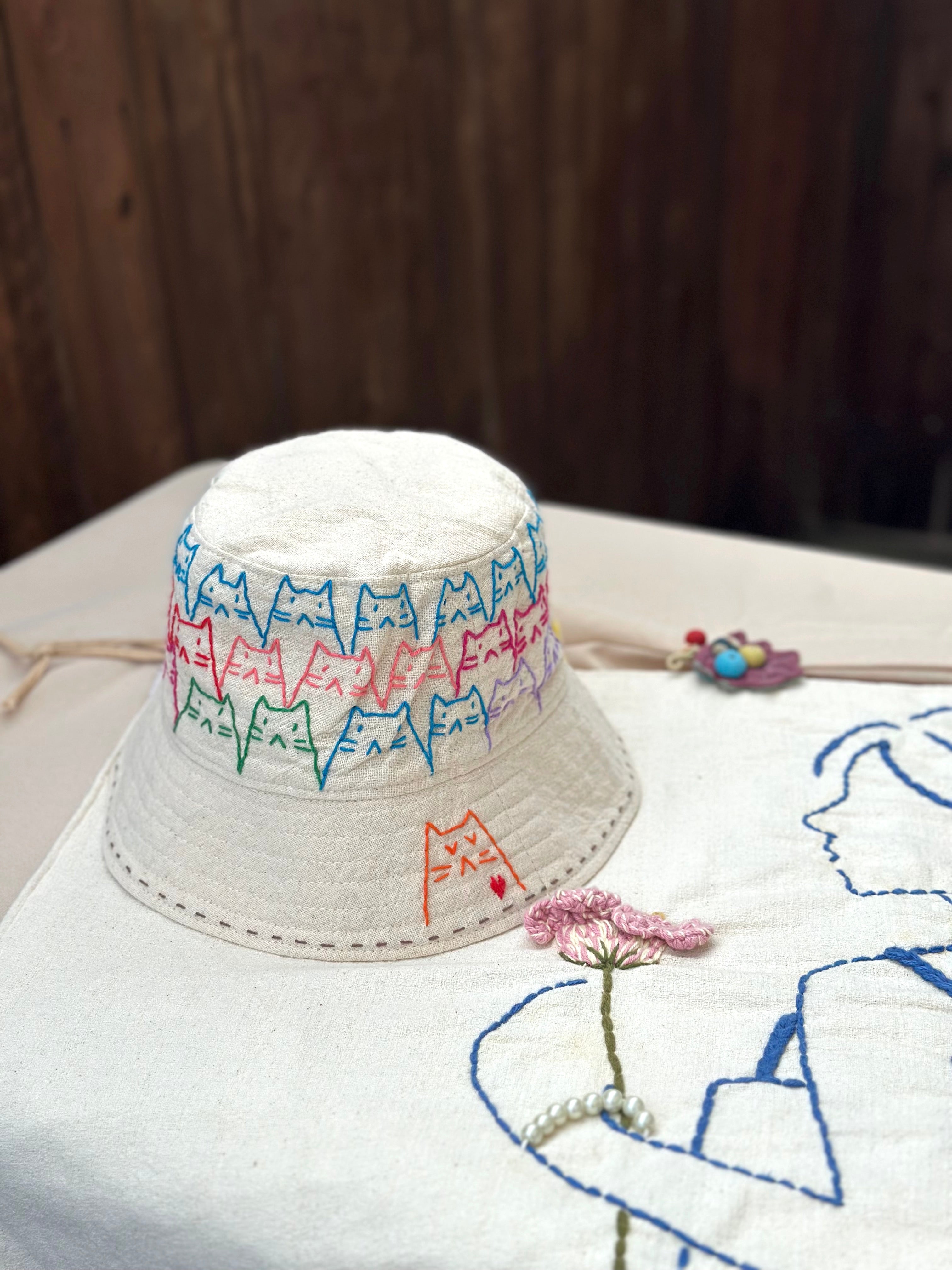 Hand-Stitch Hats- Cats