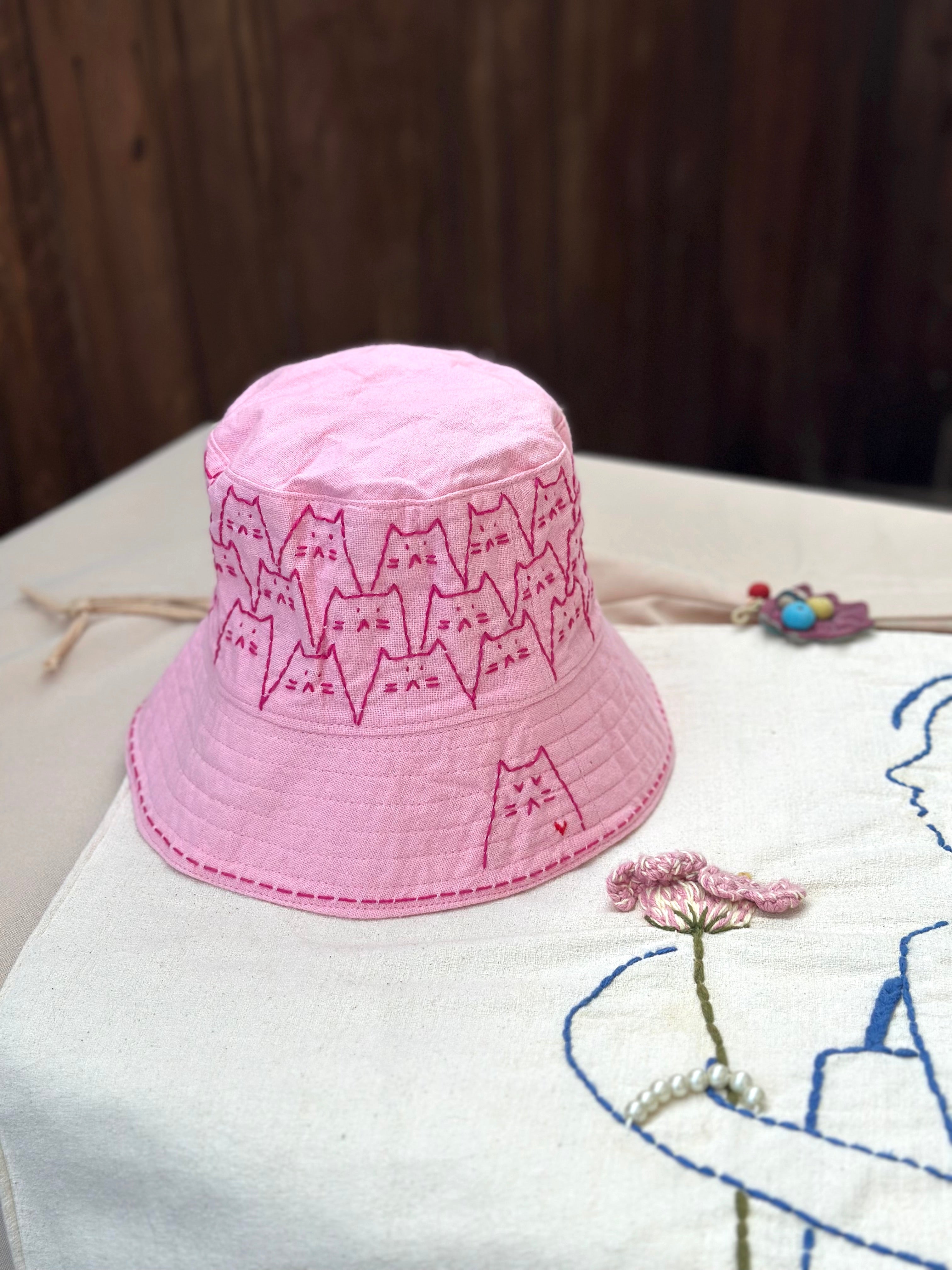 Hand-Stitch Hats- Cats