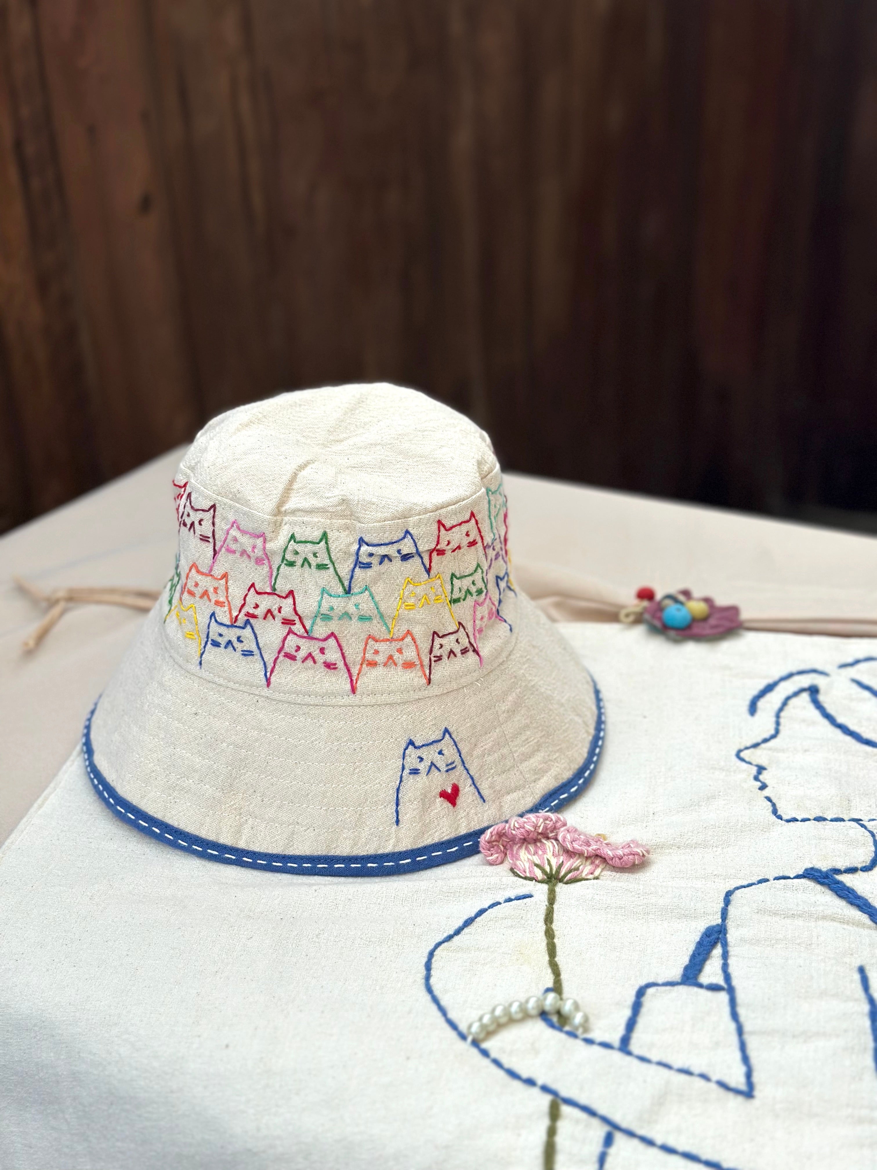 Hand-Stitch Hats- Cats
