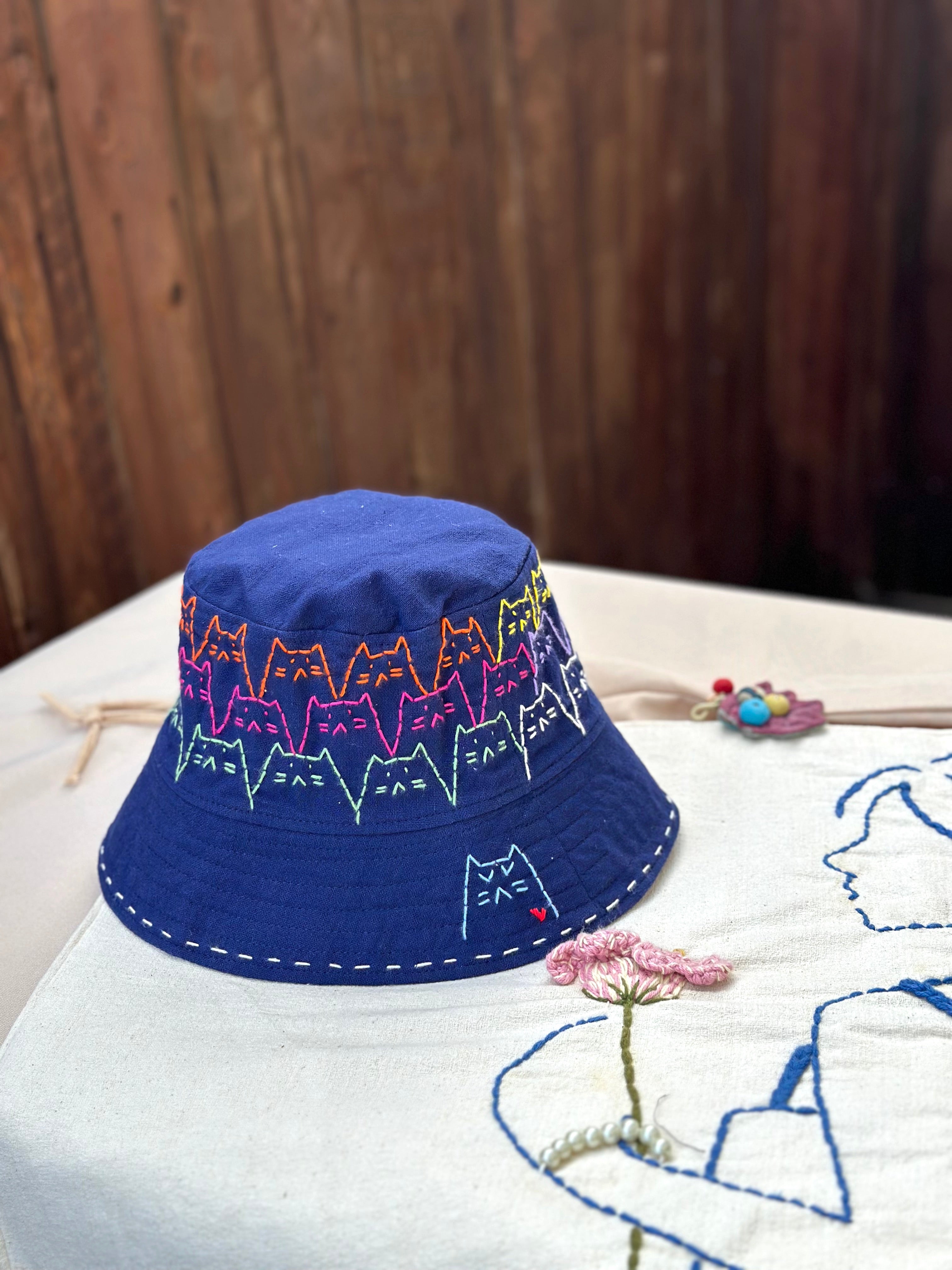 Hand-Stitch Hats- Cats