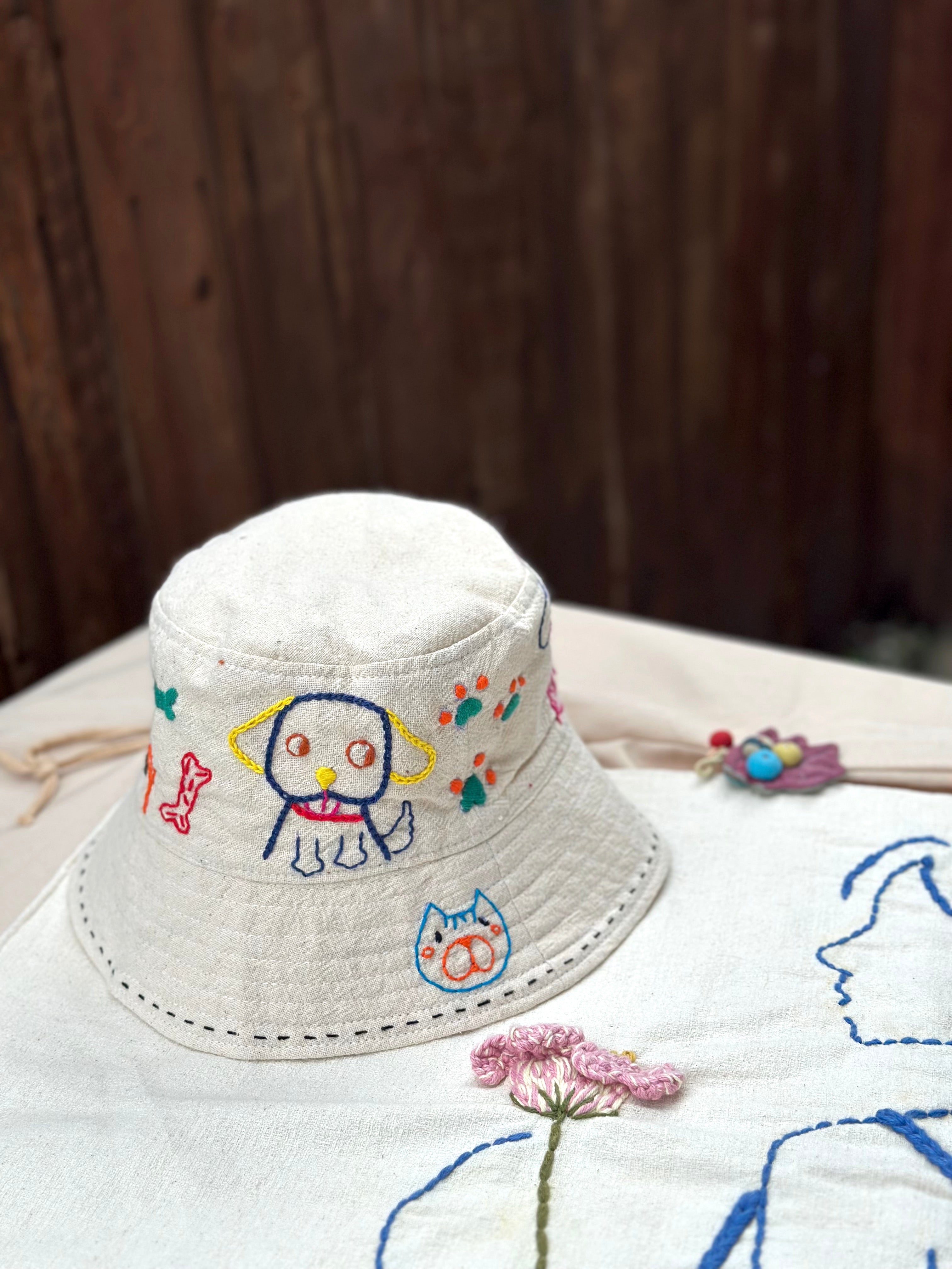 Hand-Stitch Hat - Dog