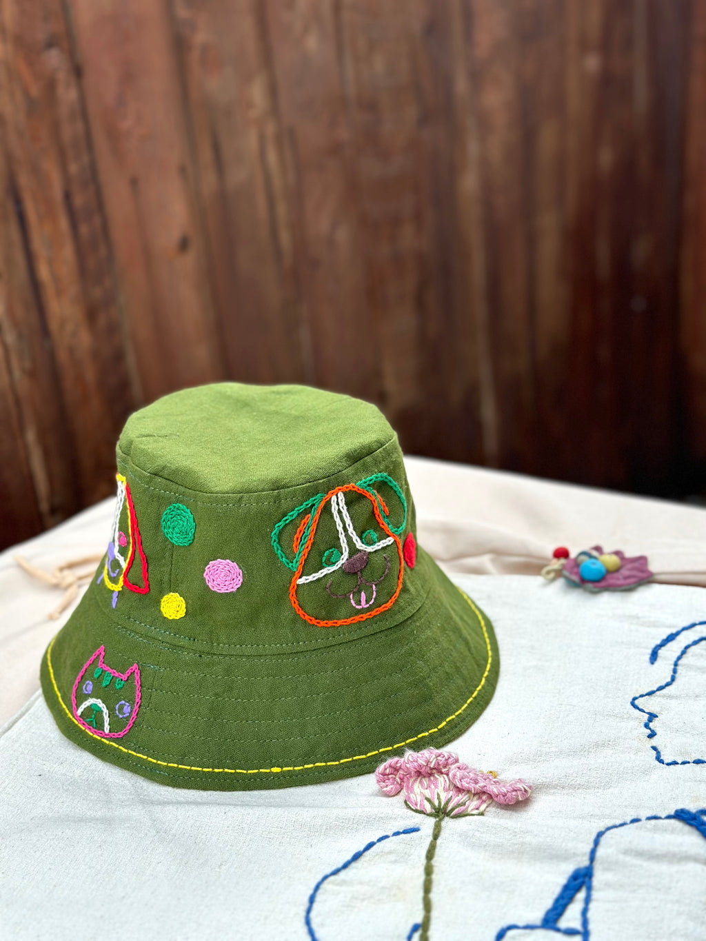 Hand-Stitch Hat - Dog