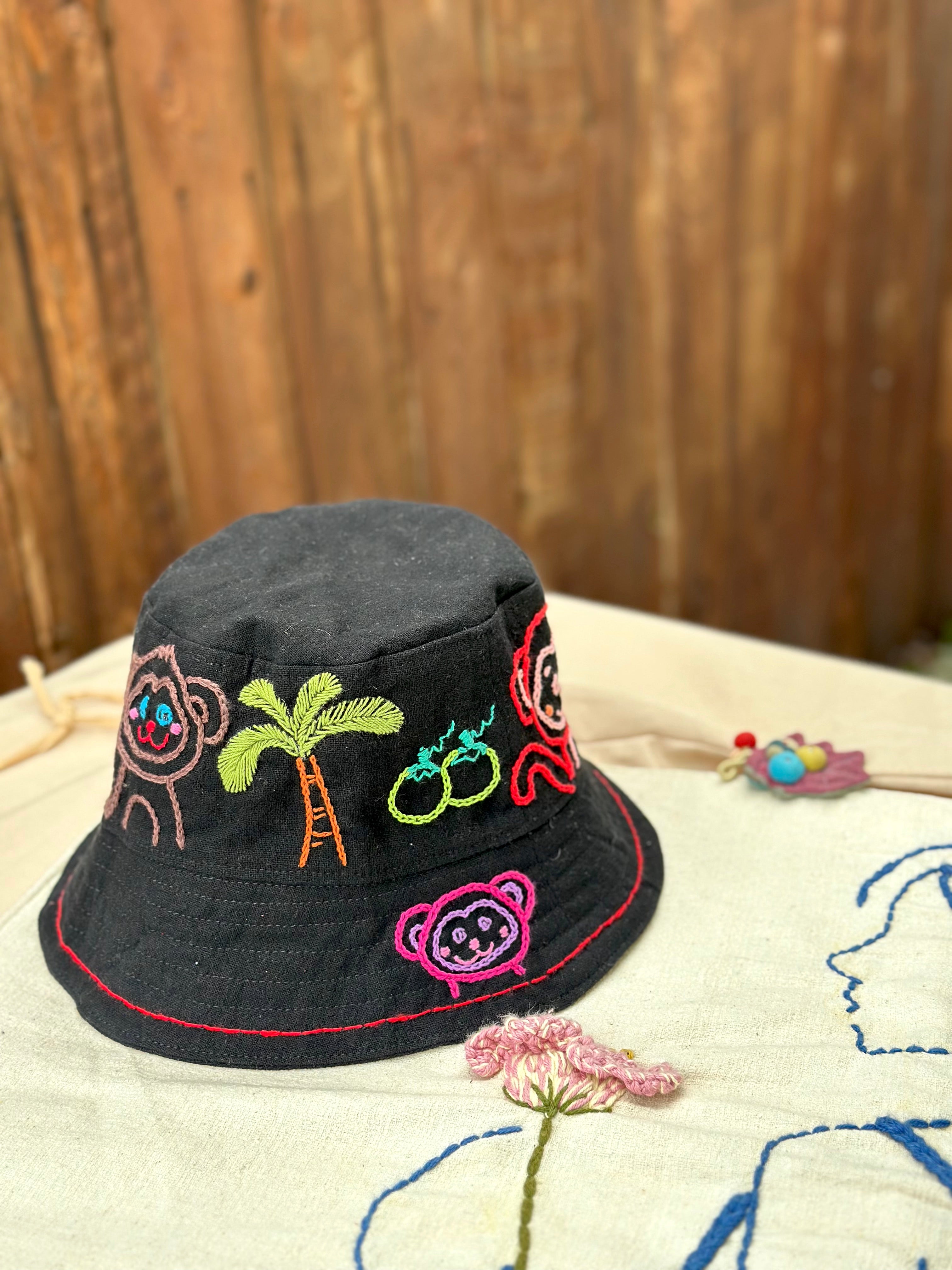 Hand-Stitch Hat - Monkey