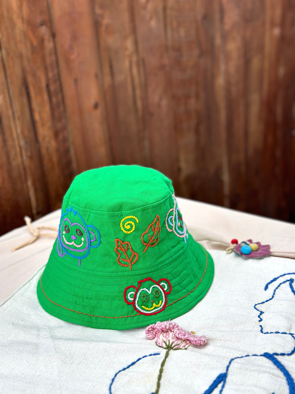 Hand-Stitch Hat - Monkey