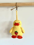 Hand-Stitched Cotton Linen Charms - Yellow Duck