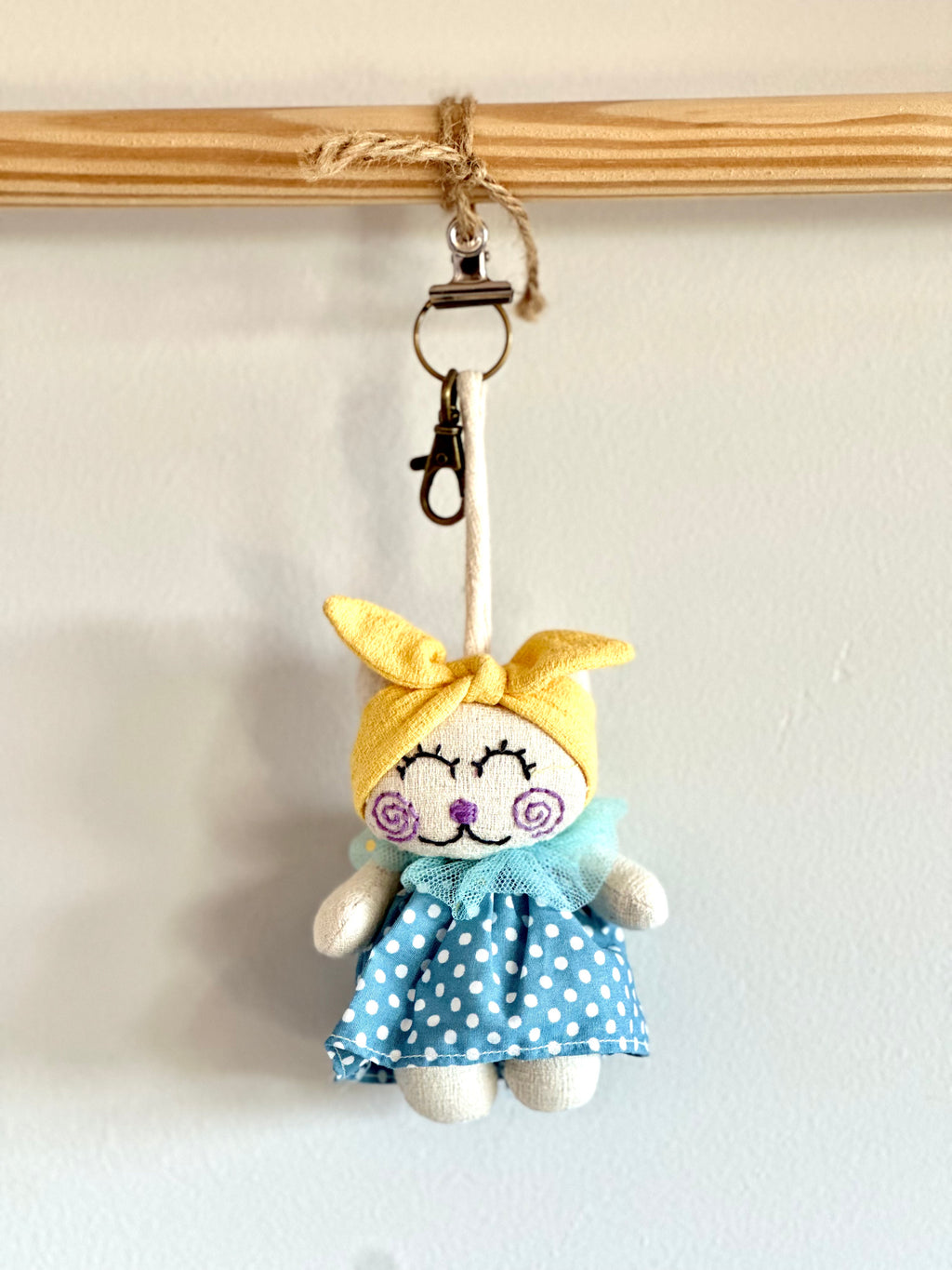 Hand-Stitched Cotton Linen Charms - Doll