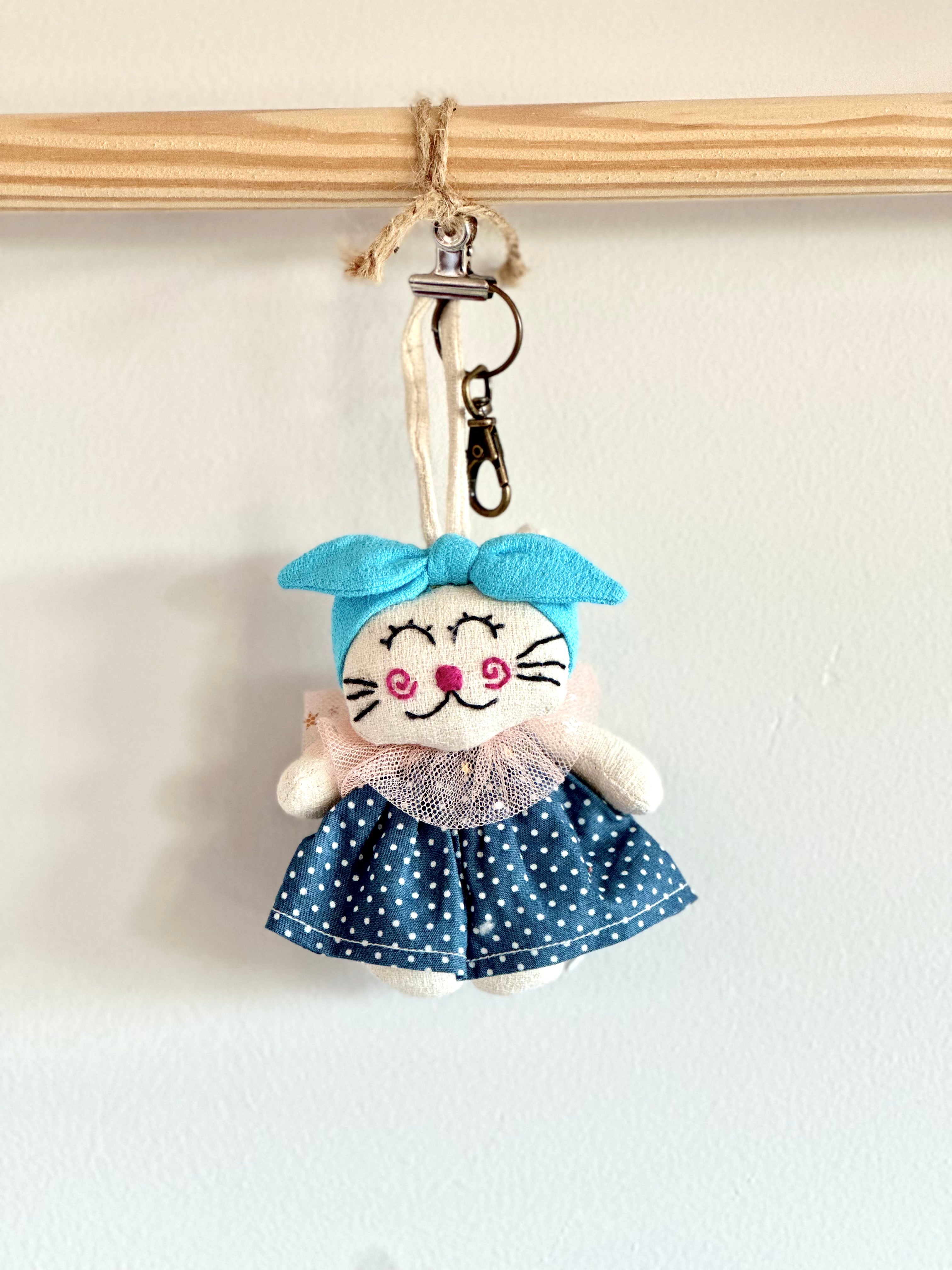 Hand-Stitched Cotton Linen Charms - Doll