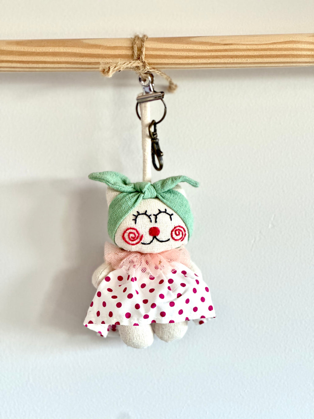 Hand-Stitched Cotton Linen Charms - Doll