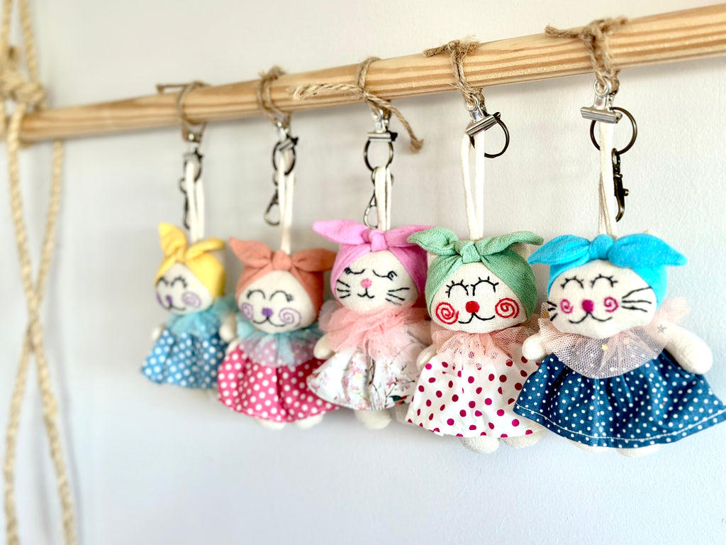 Hand-Stitched Cotton Linen Charms - Doll