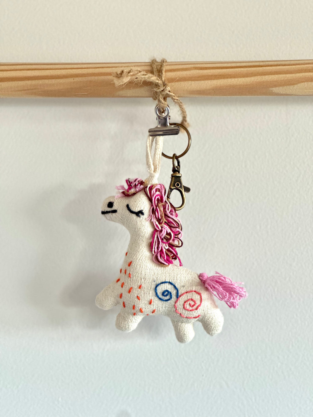 Hand-Stitched Cotton Linen Charms - Pony