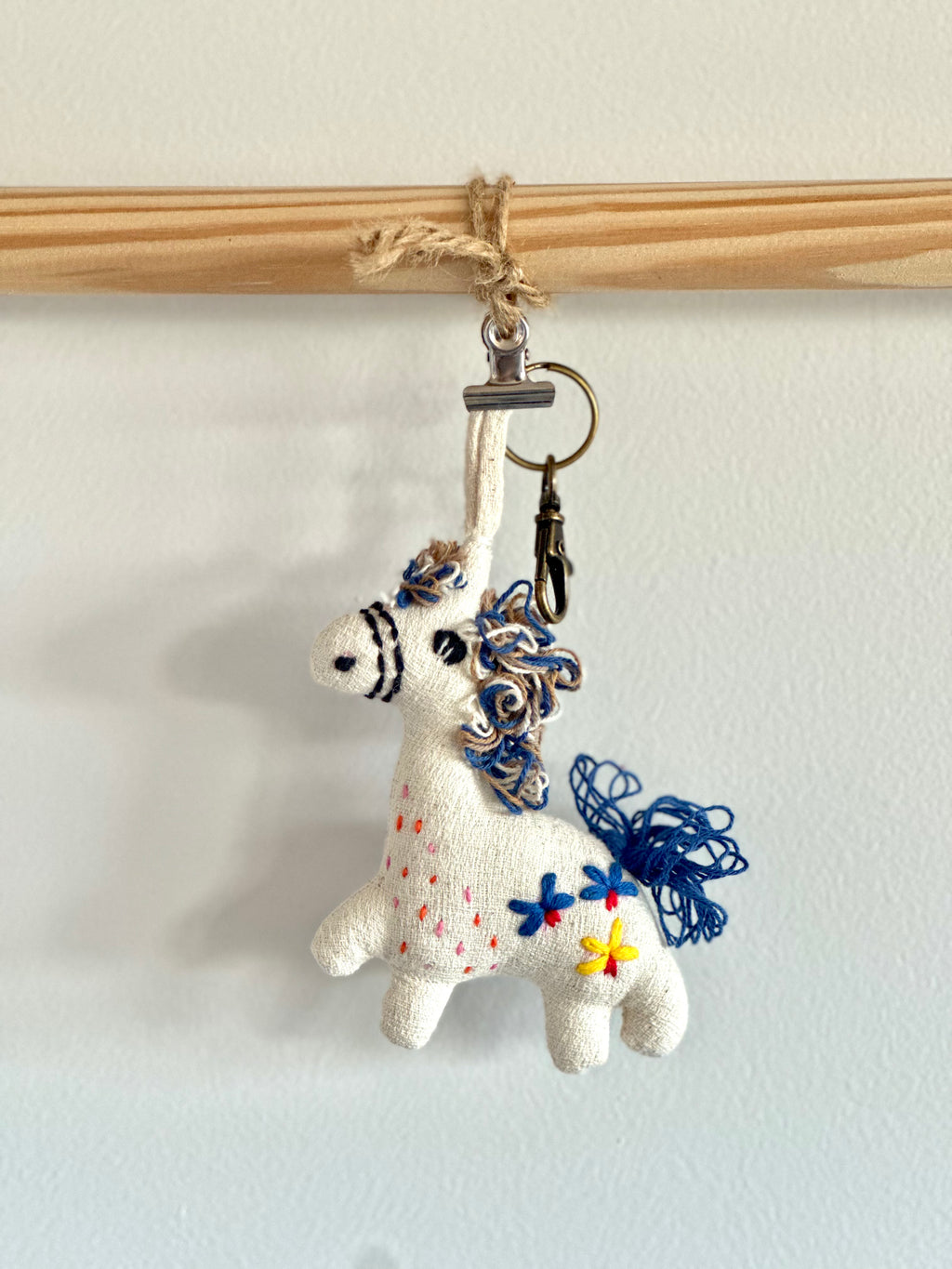 Hand-Stitched Cotton Linen Charms - Pony
