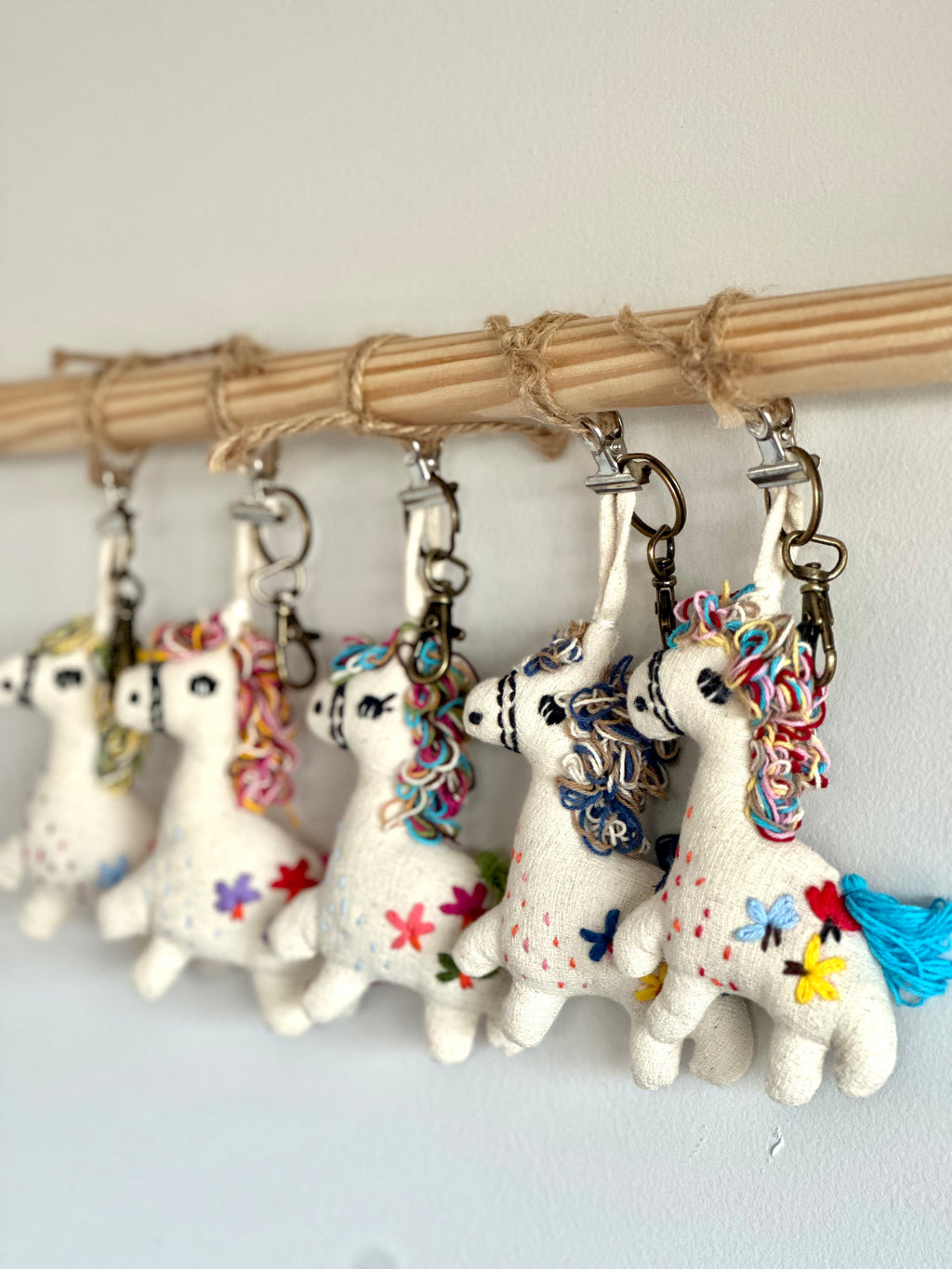Hand-Stitched Cotton Linen Charms - Pony