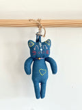 Hand-Stitched Cotton Linen Charms - Cat