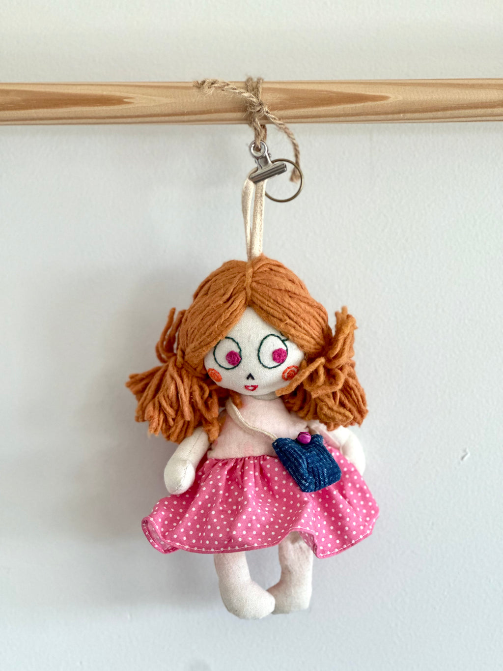 Hand-Stitched Cotton Linen Charms - Little Girl