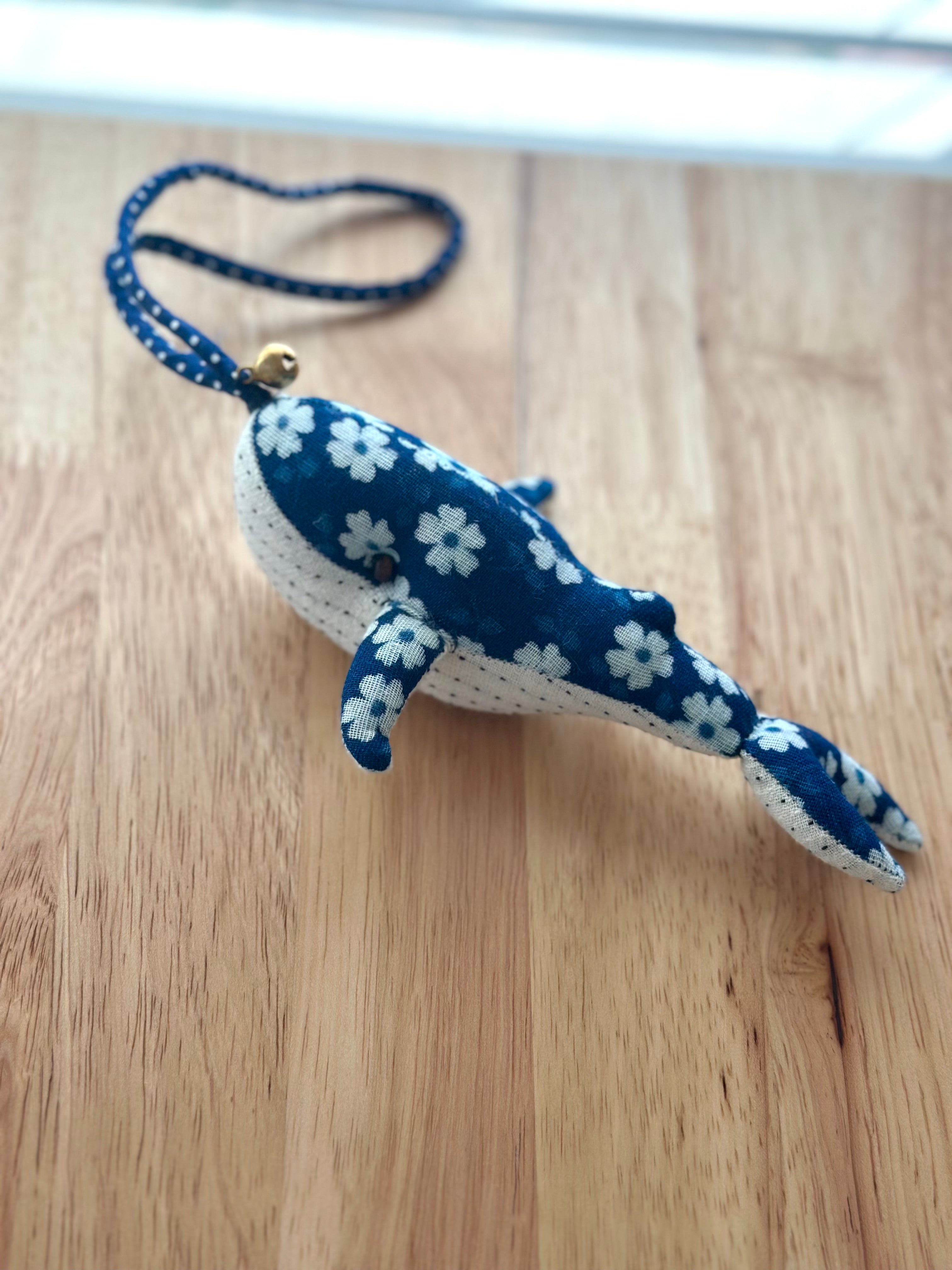 Hand-Stitched Cotton Linen Charms - Whale