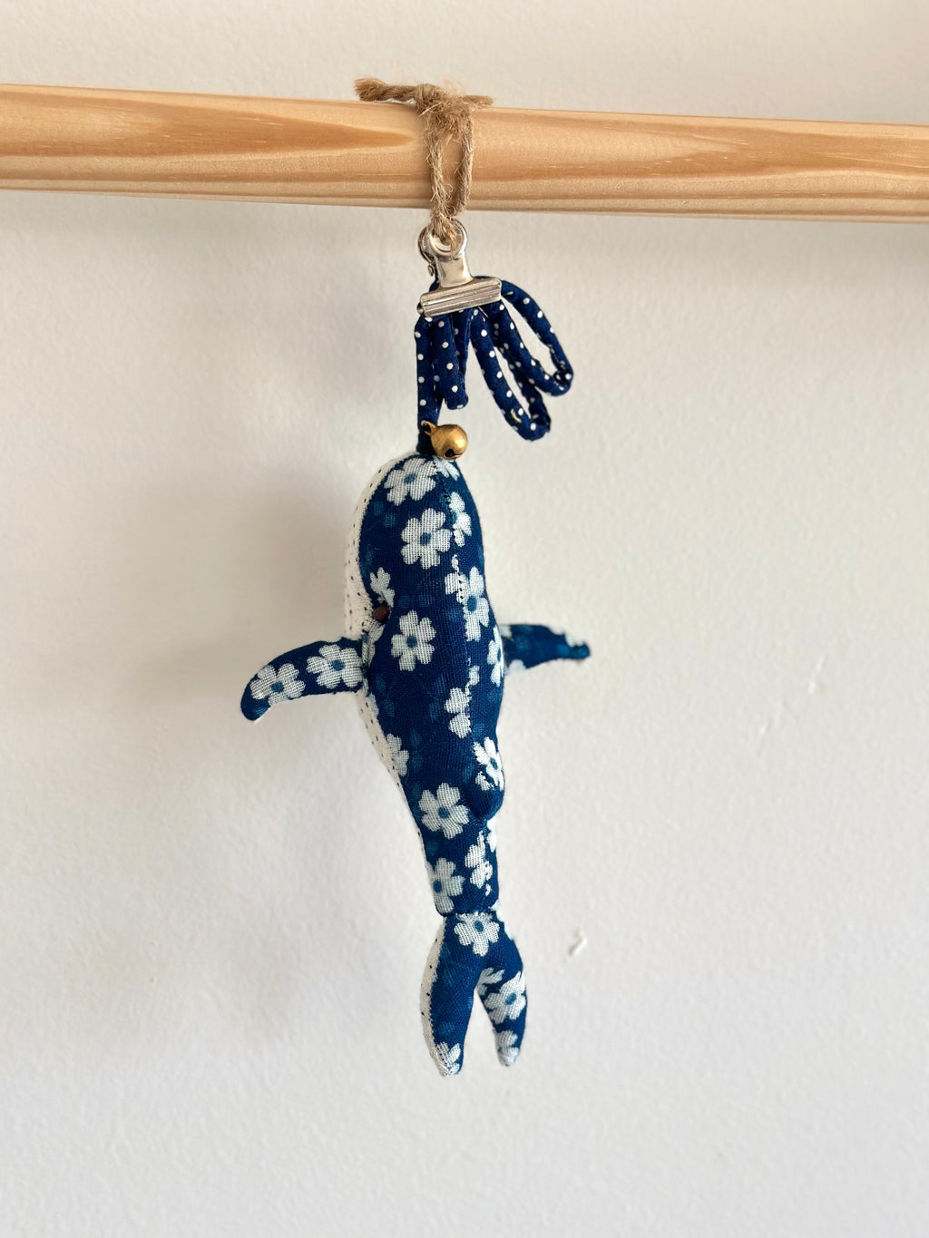Hand-Stitched Cotton Linen Charms - Whale