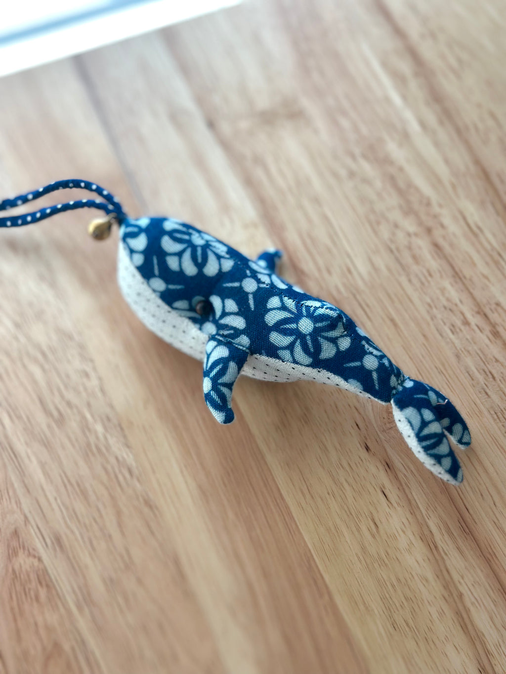 Hand-Stitched Cotton Linen Charms - Whale