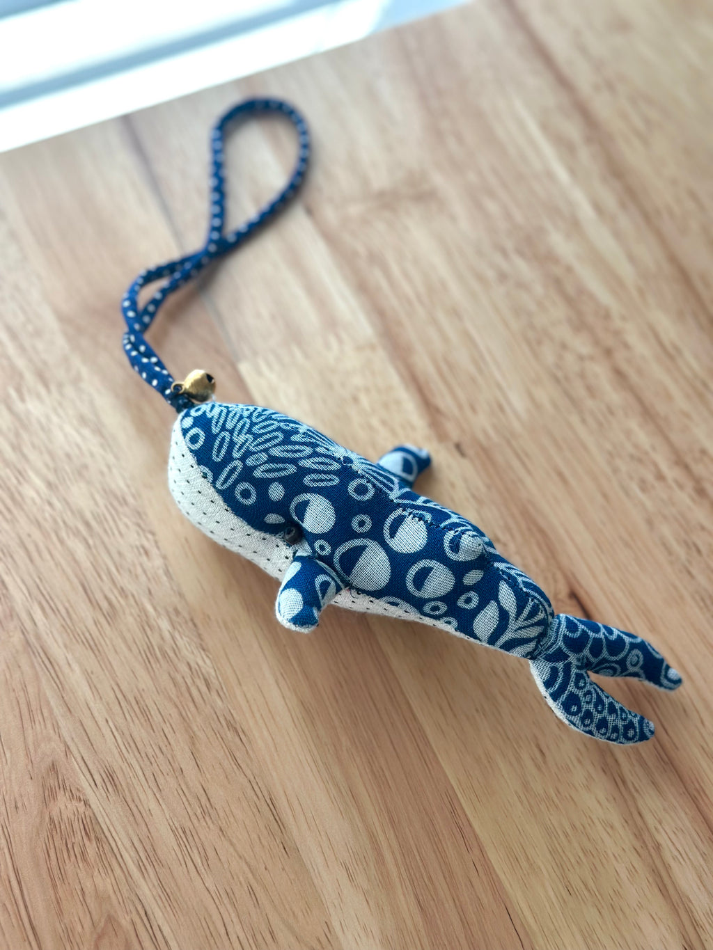 Hand-Stitched Cotton Linen Charms - Whale