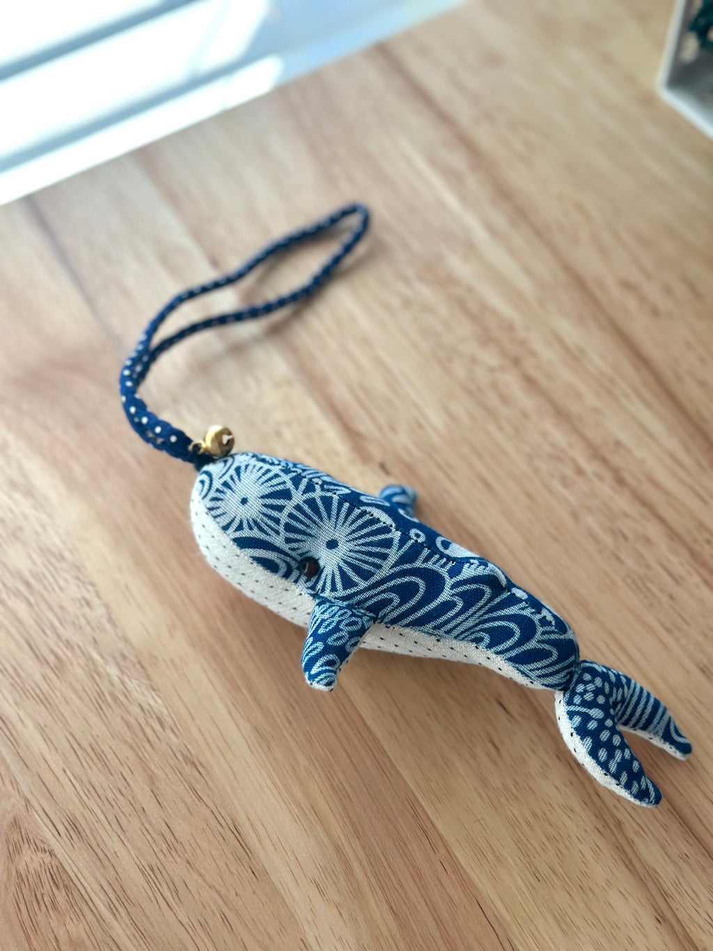 Hand-Stitched Cotton Linen Charms - Whale