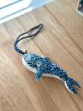 Hand-Stitched Cotton Linen Charms - Whale