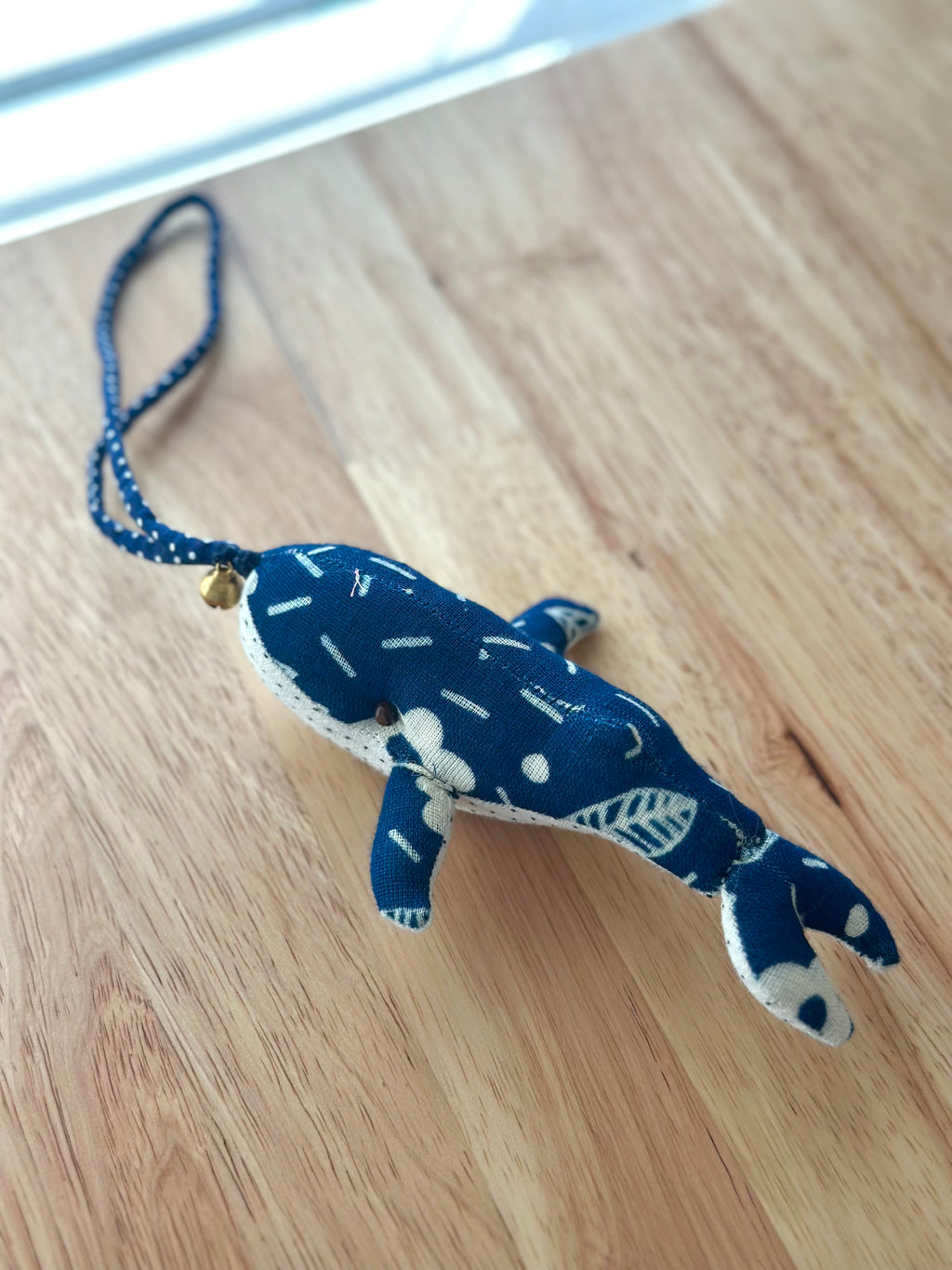 Hand-Stitched Cotton Linen Charms - Whale