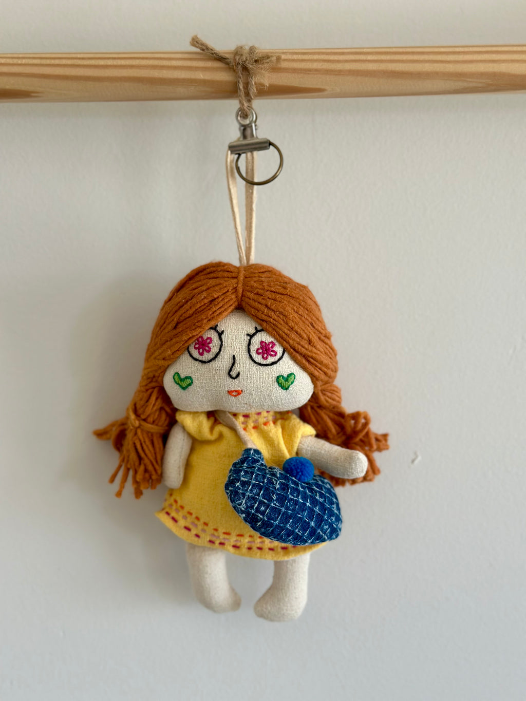 Hand-Stitched Cotton Linen Charms - Little Girl