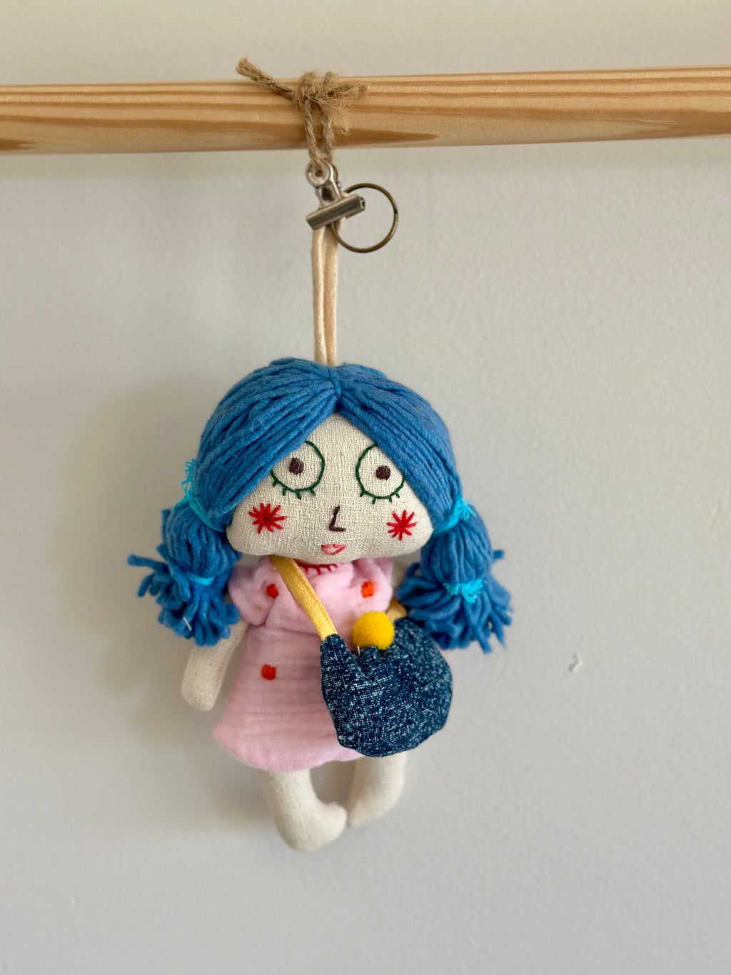Hand-Stitched Cotton Linen Charms - Little Girl