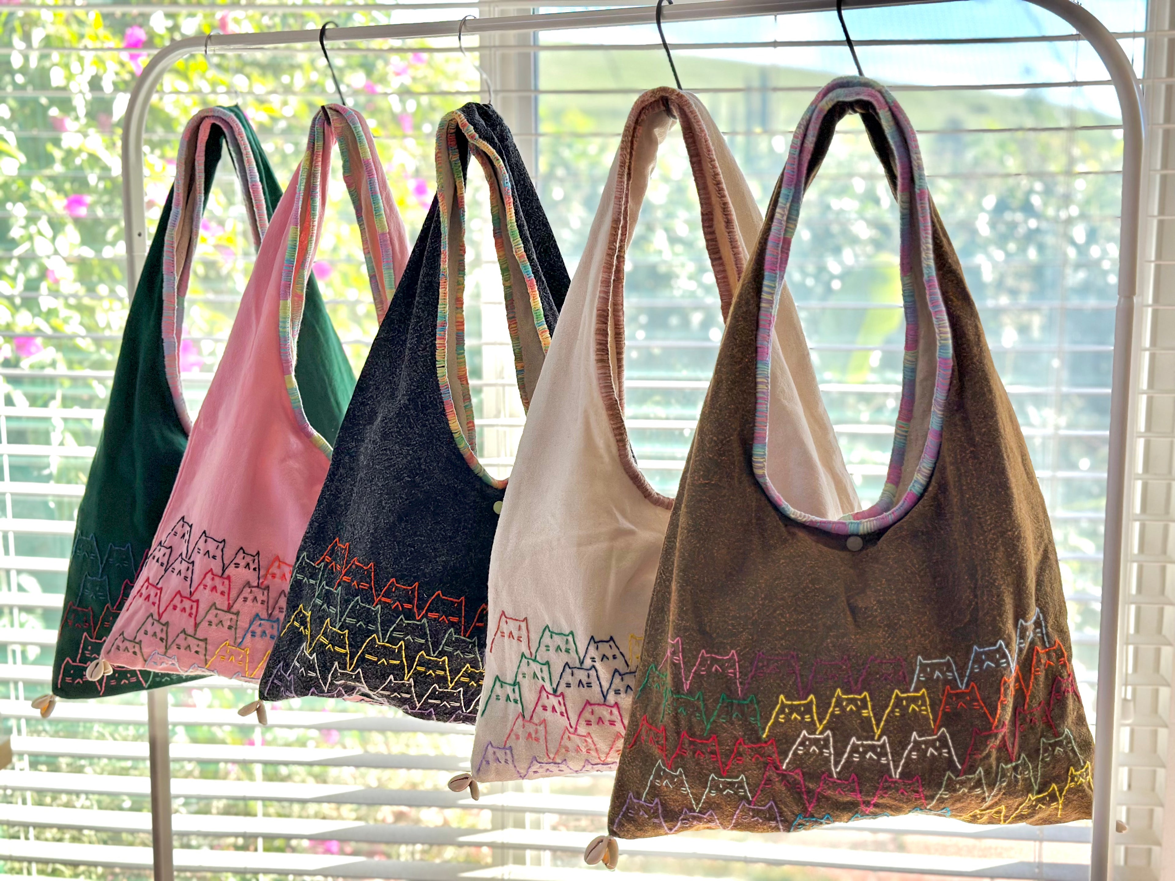 Handmade Cotton Linen Bag - Kitty