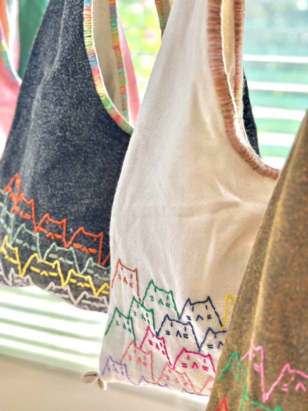 Handmade Cotton Linen Bag - Kitty