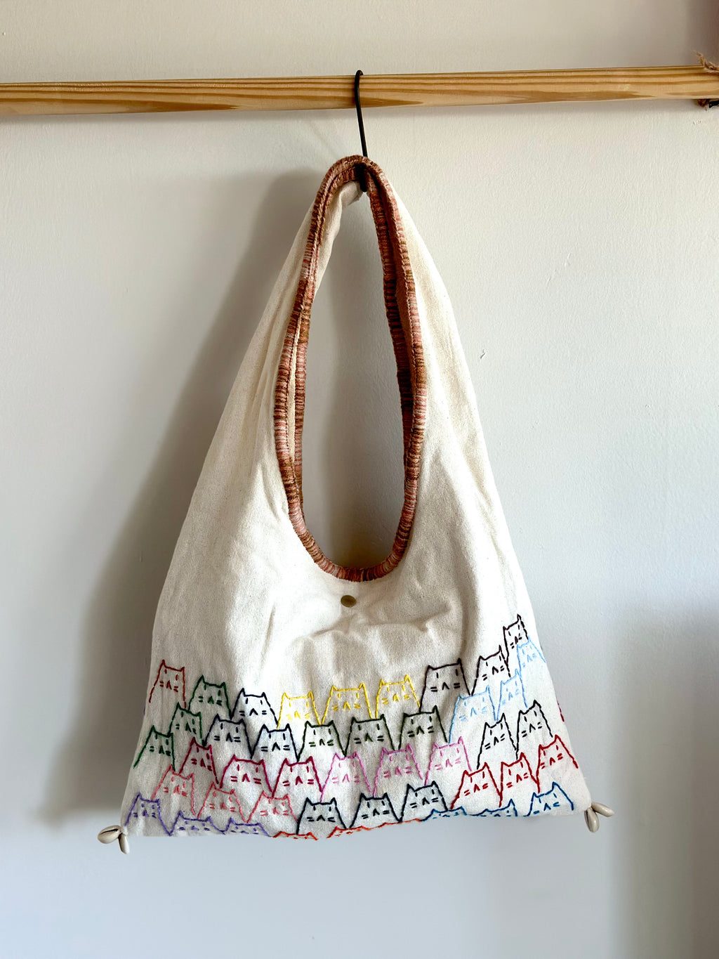 Handmade Cotton Linen Bag - Kitty