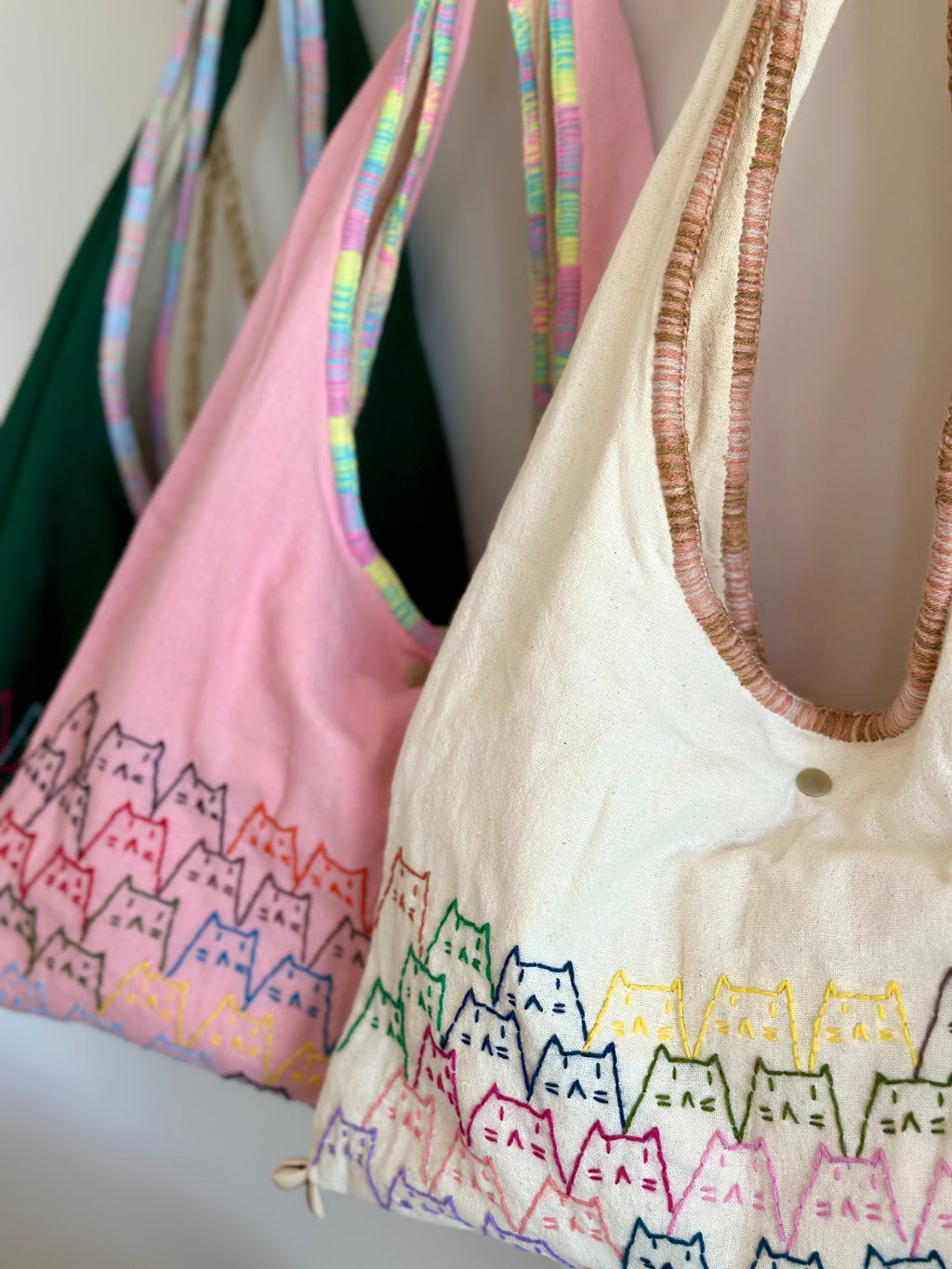 Handmade Cotton Linen Bag - Kitty