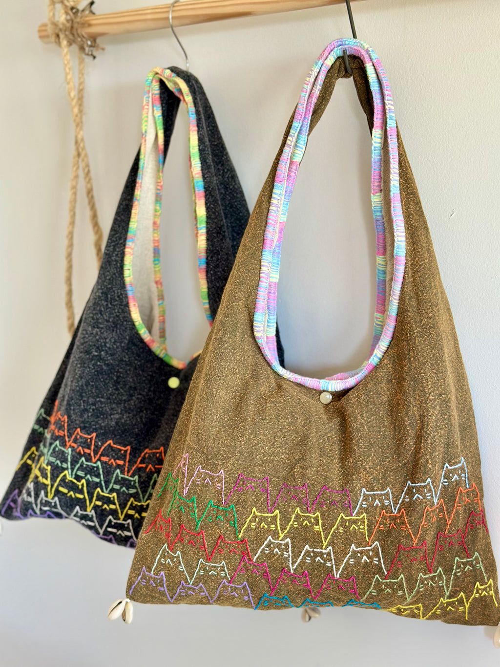 Handmade Cotton Linen Bag - Kitty