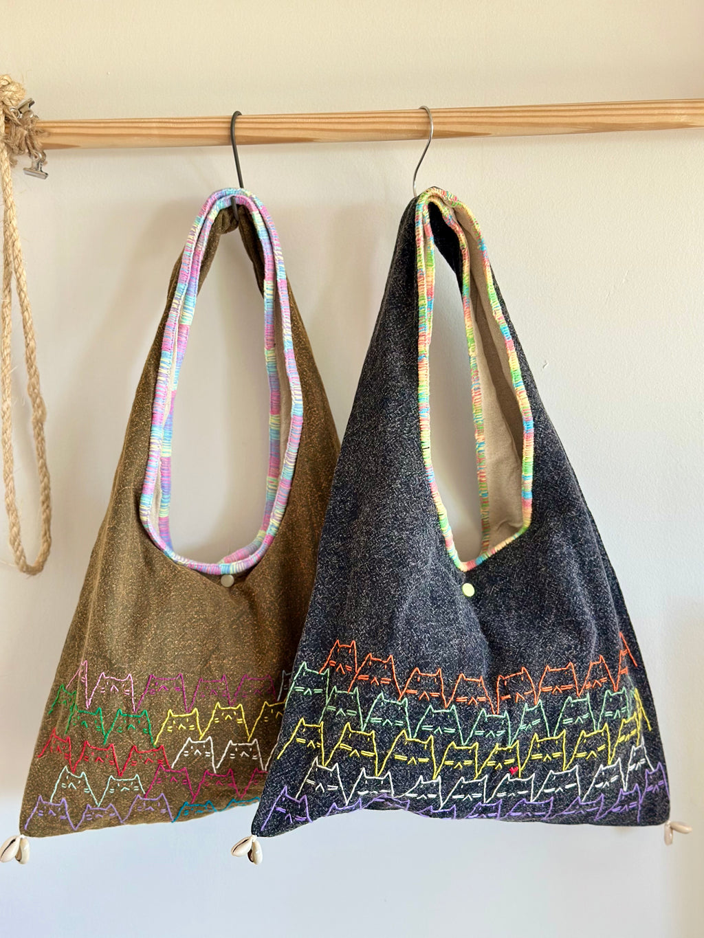 Handmade Cotton Linen Bag - Kitty