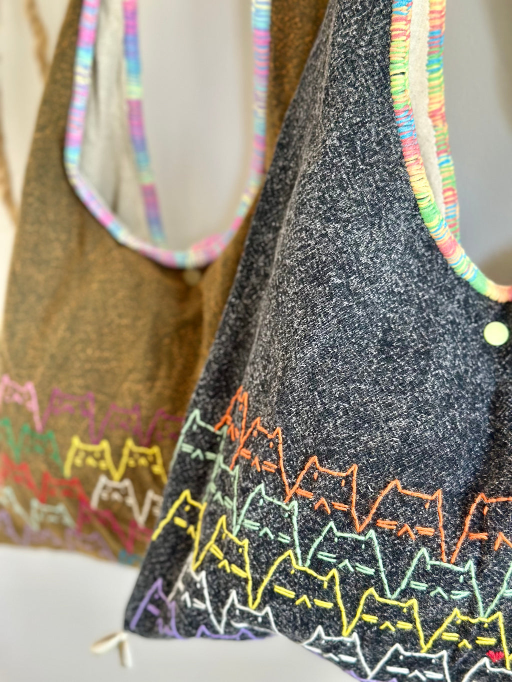 Handmade Cotton Linen Bag - Kitty