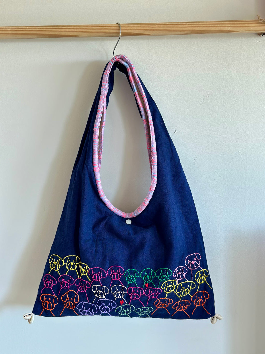 Handmade Cotton Linen Bag - Dog