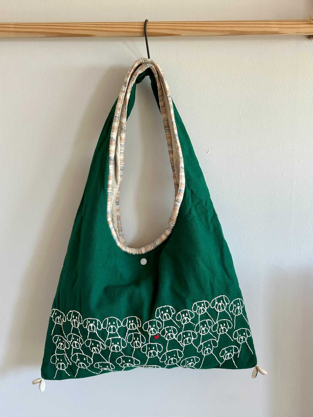 Handmade Cotton Linen Bag - Dog