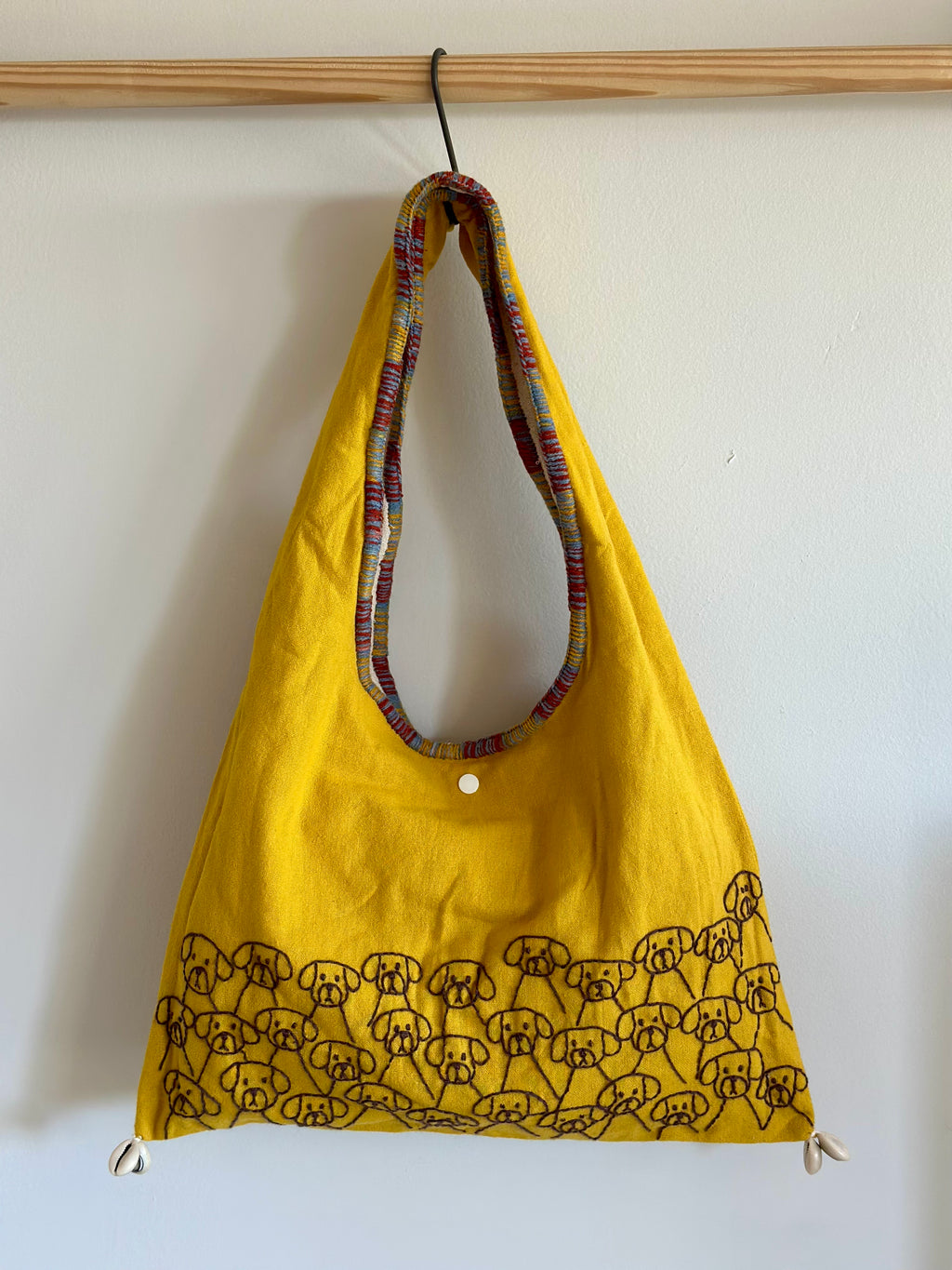 Handmade Cotton Linen Bag - Dog