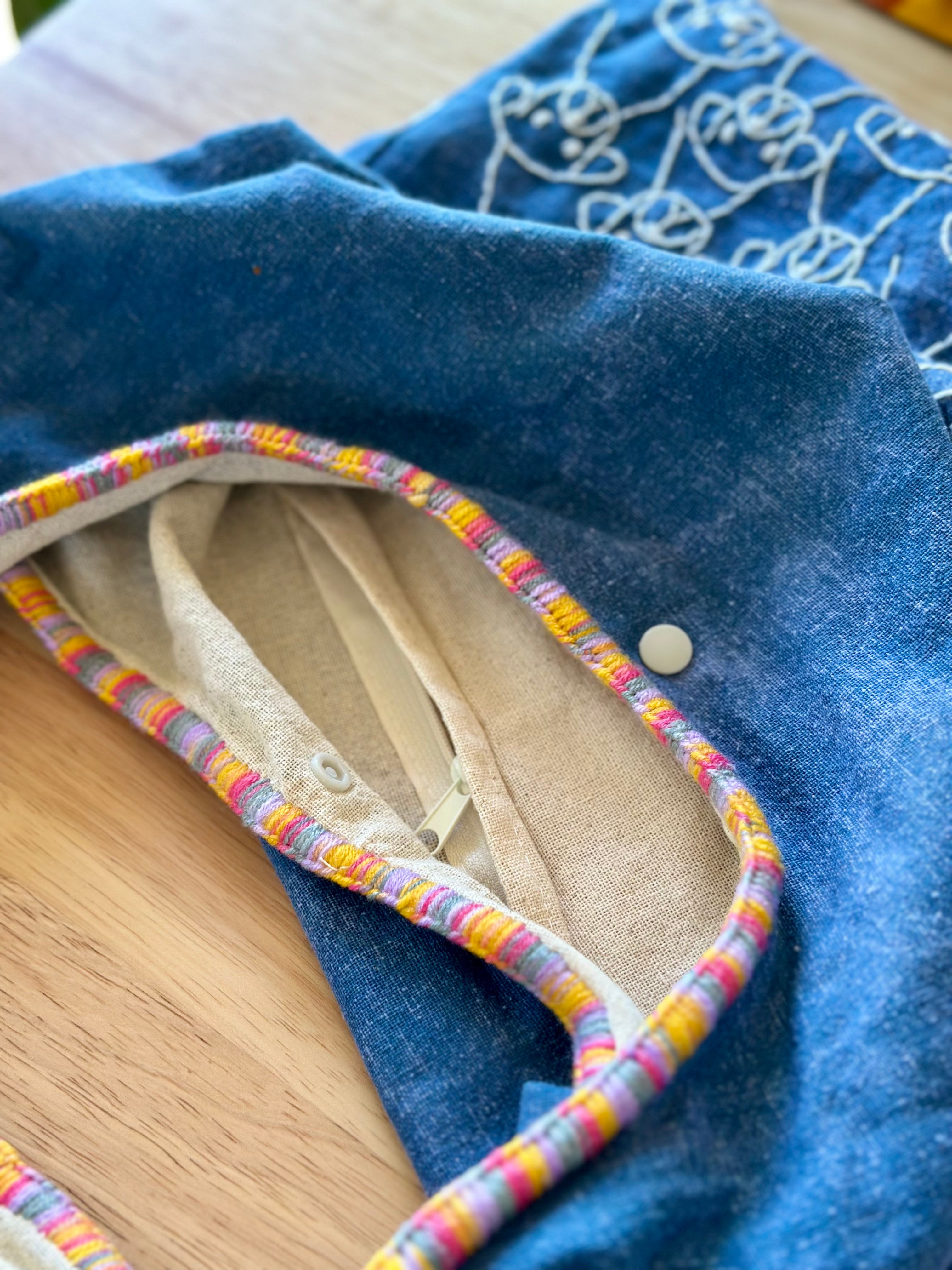 Handmade Cotton Linen Bag - Dog